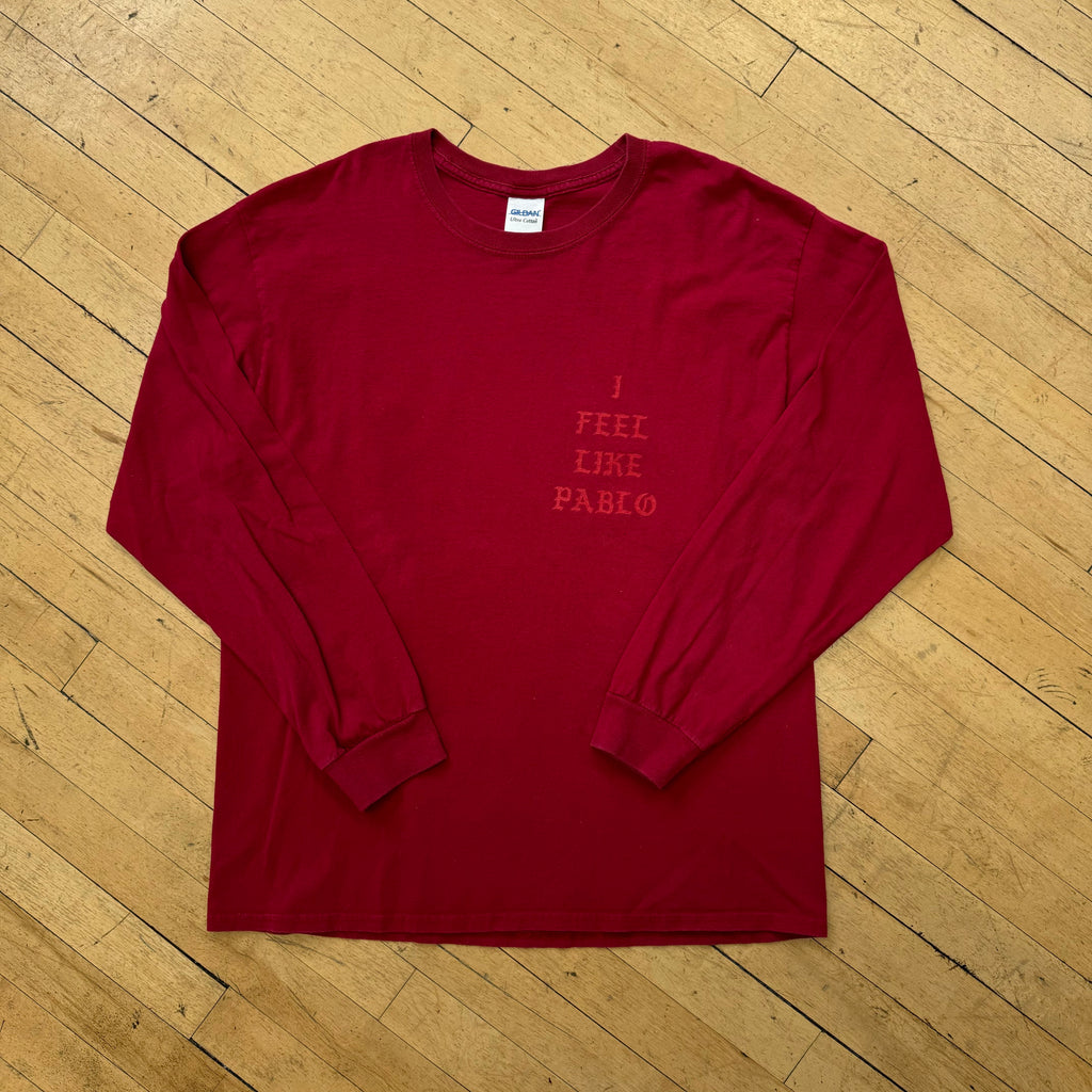 Kanye West Yeezy Season “I Feel Like Pablo” Long Sleeve T-Shirt Sz L