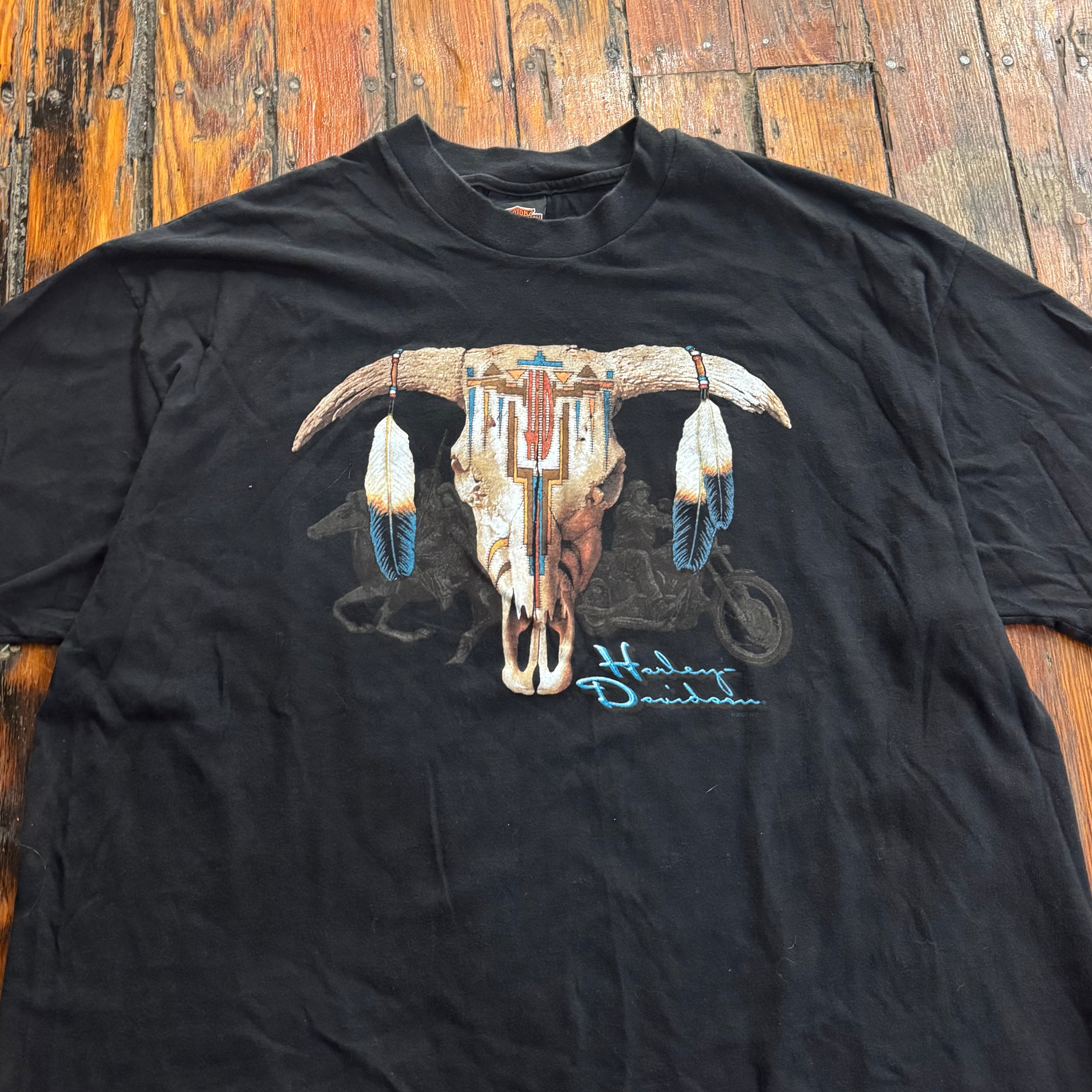 Vintage Harley Davidson Bull T-shirt Sz XXL