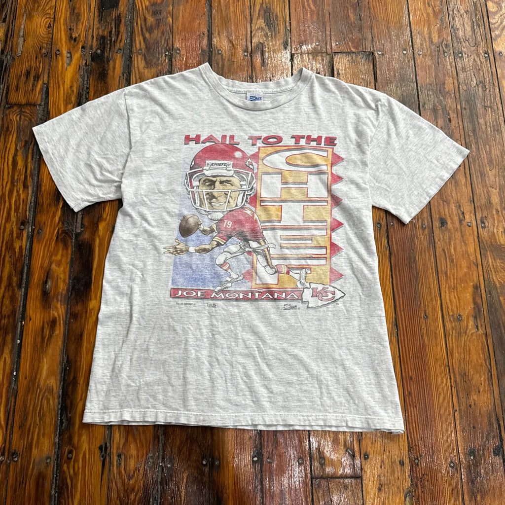 Vintage Joe Montana Chiefs T-shirt Sz L
