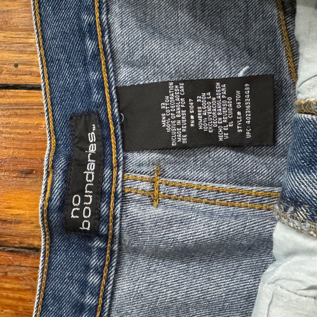 Y2K No Boundaries Denim Jean Shorts Sz 32