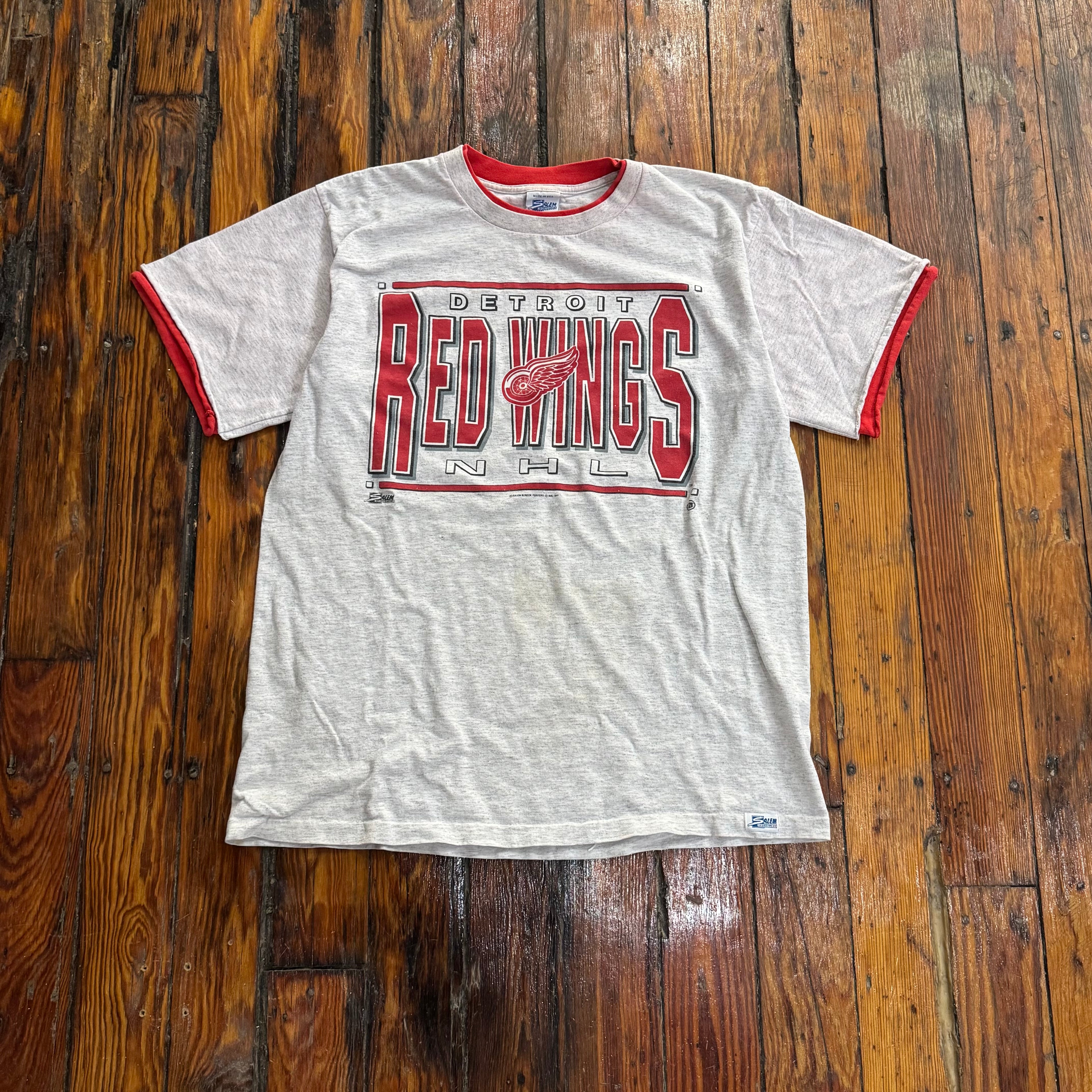 Vintage Detroit Red Wings Salem T-shirt Sz L