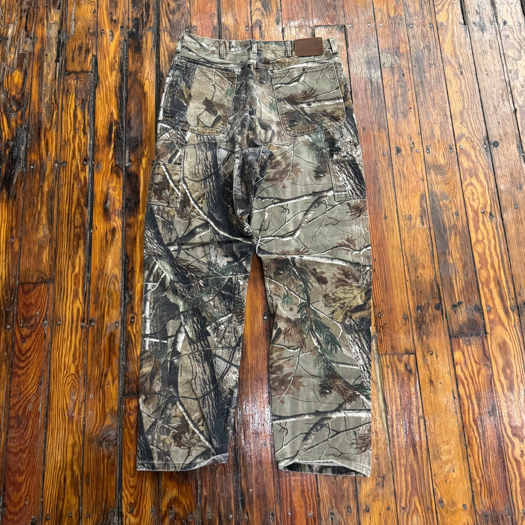 Vintage Wrangled Camo Denim Jeans Sz 36x34
