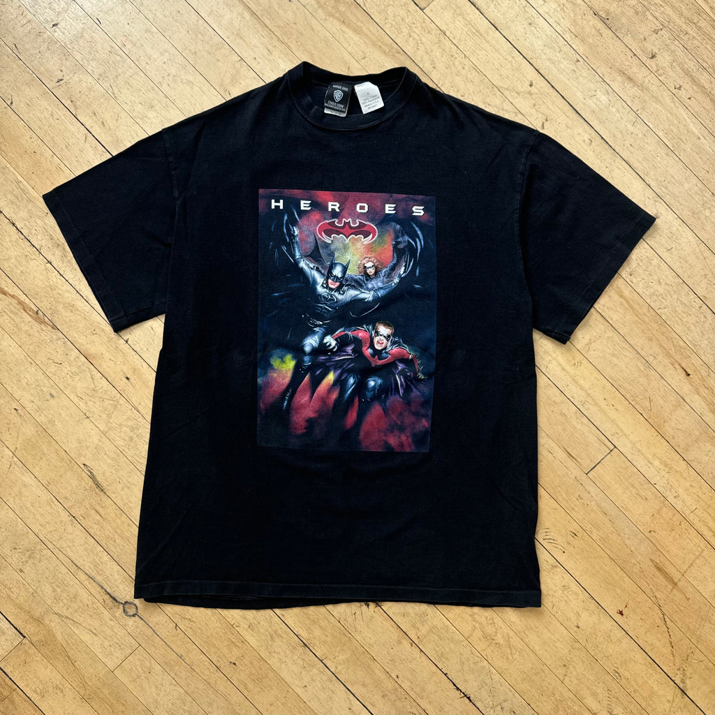 Vintage Batman Hero’s vs. Villains T-shirt Sz XL