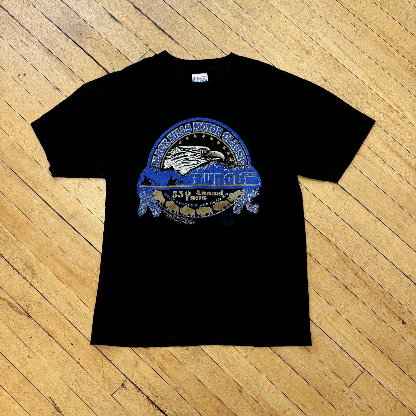 Vintage Black Hills Motorcycle Classic T-shirt Sz L