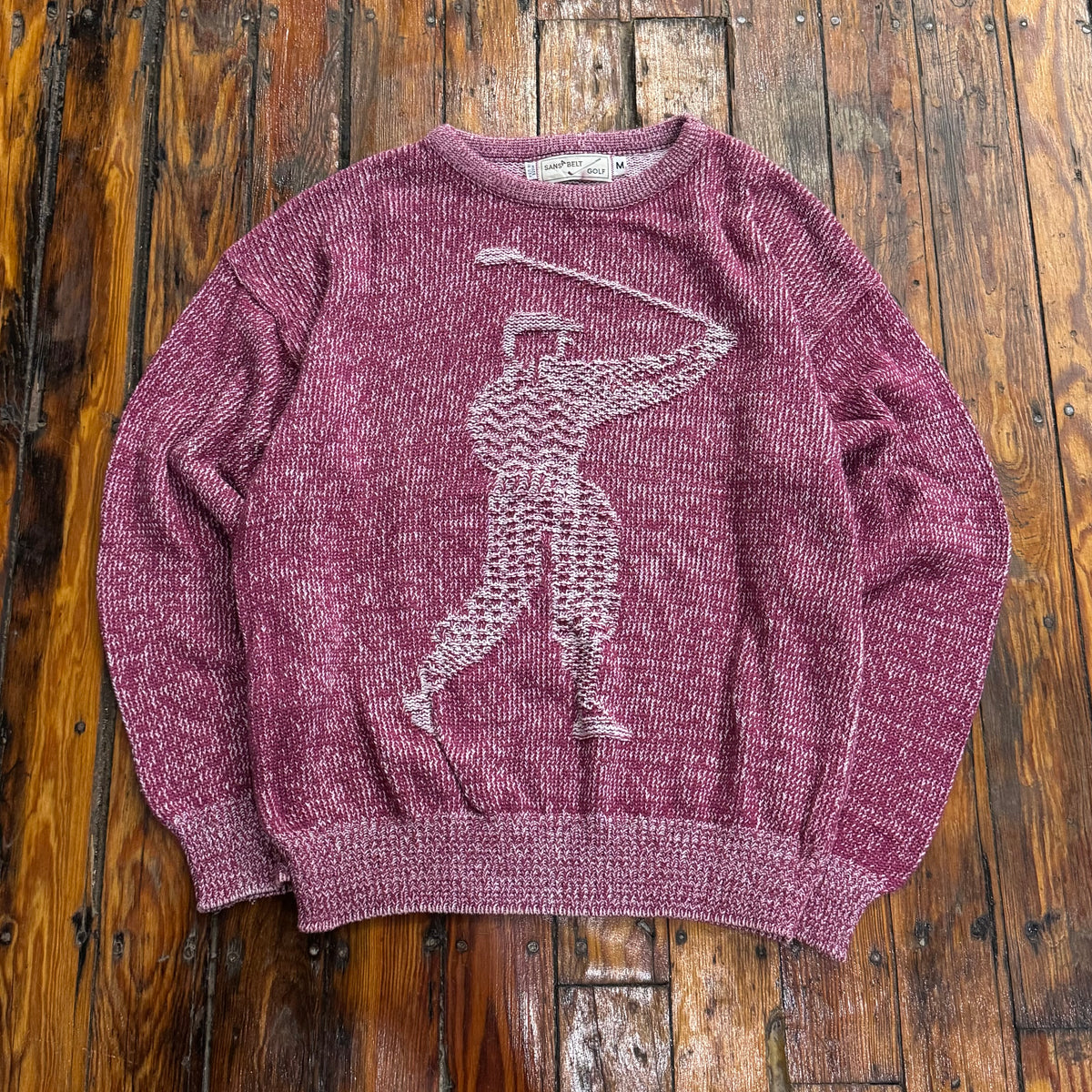 Vintage SansBelt Golf Knit Sweater Sz M
