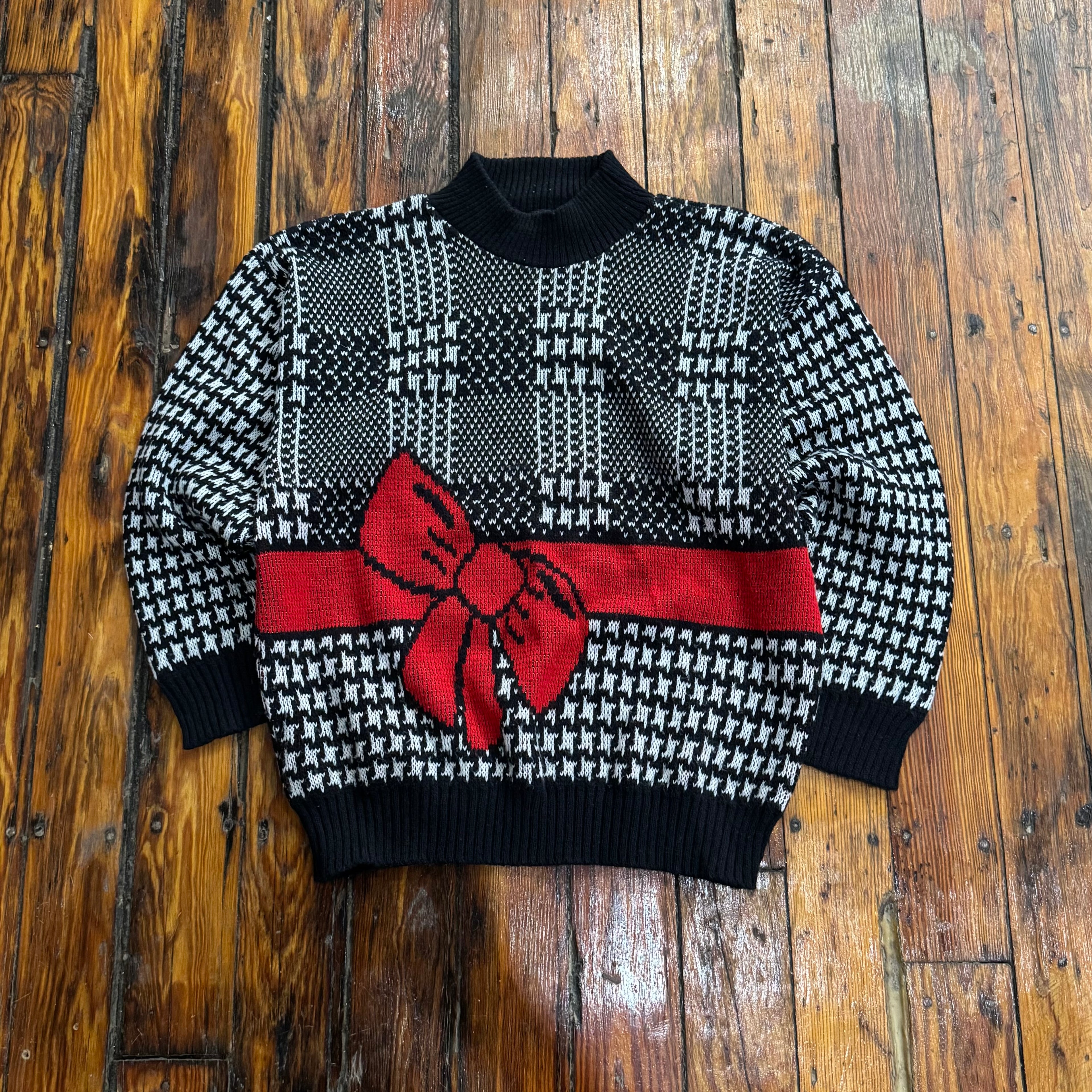 Vintage La Vista Pattern Knit Sweater Sz S