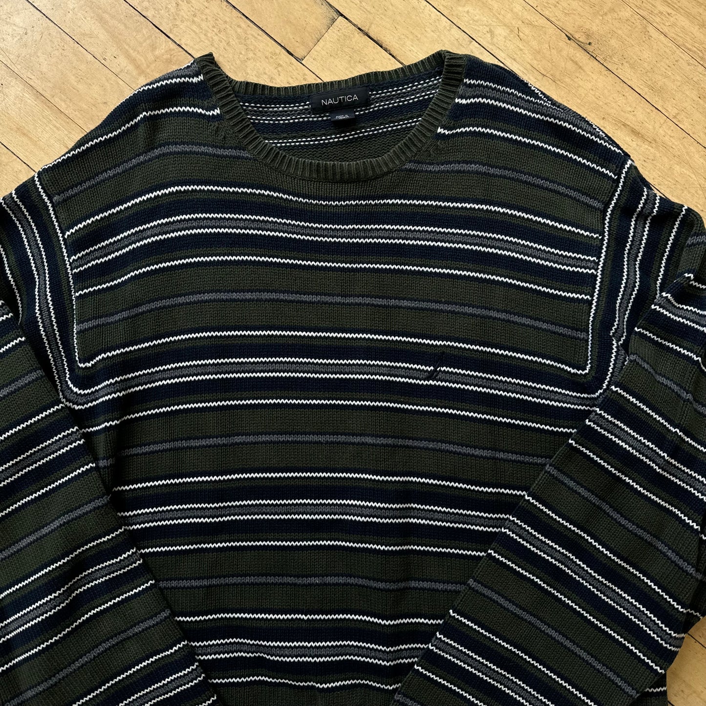 Vintage Striped Nautica Sweater Sz XL