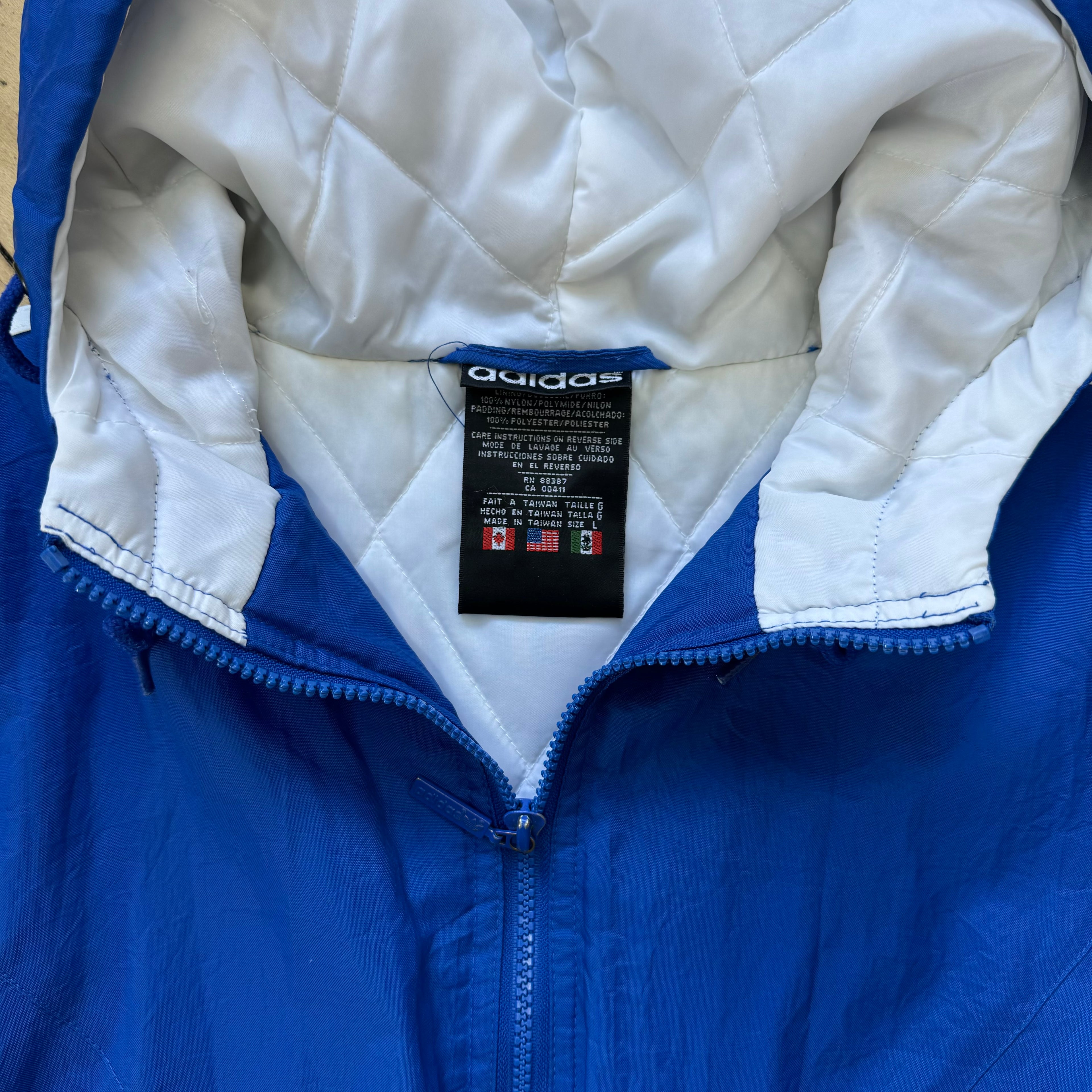 Vintage Adidas Puffer Jacket Sz L