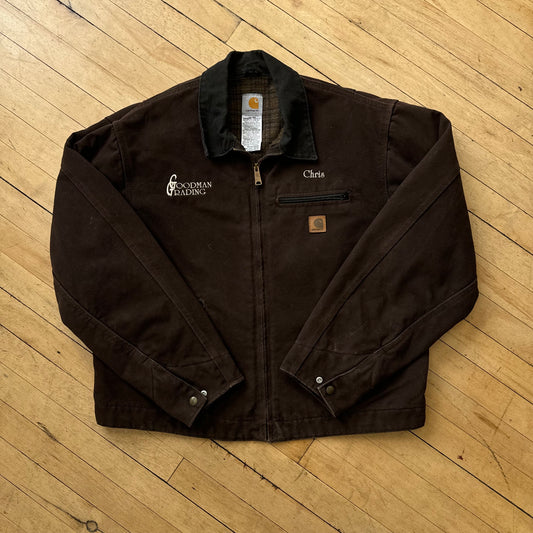 Vintage Brown Carhartt Detroit Jacket Sz XL