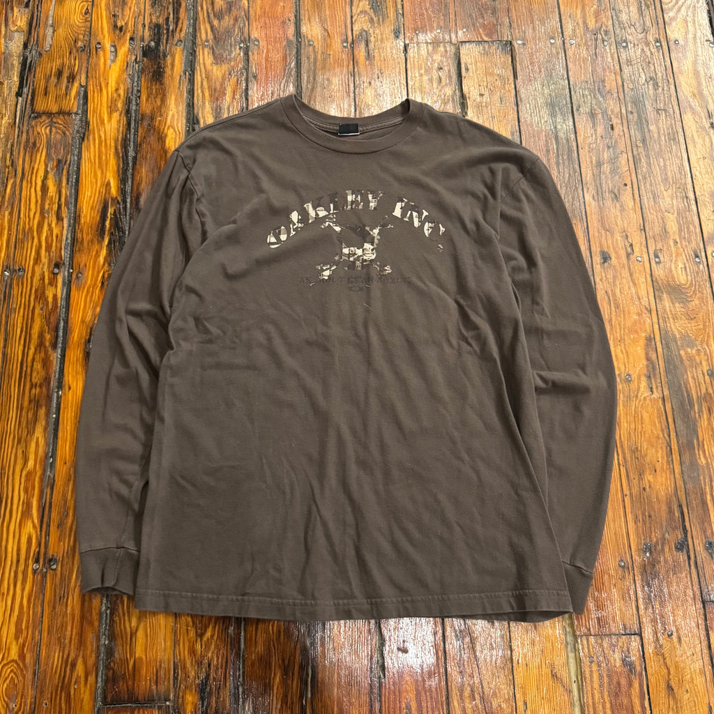 Y2K Oakley Inc Long Sleeve T-shirt Sz XL