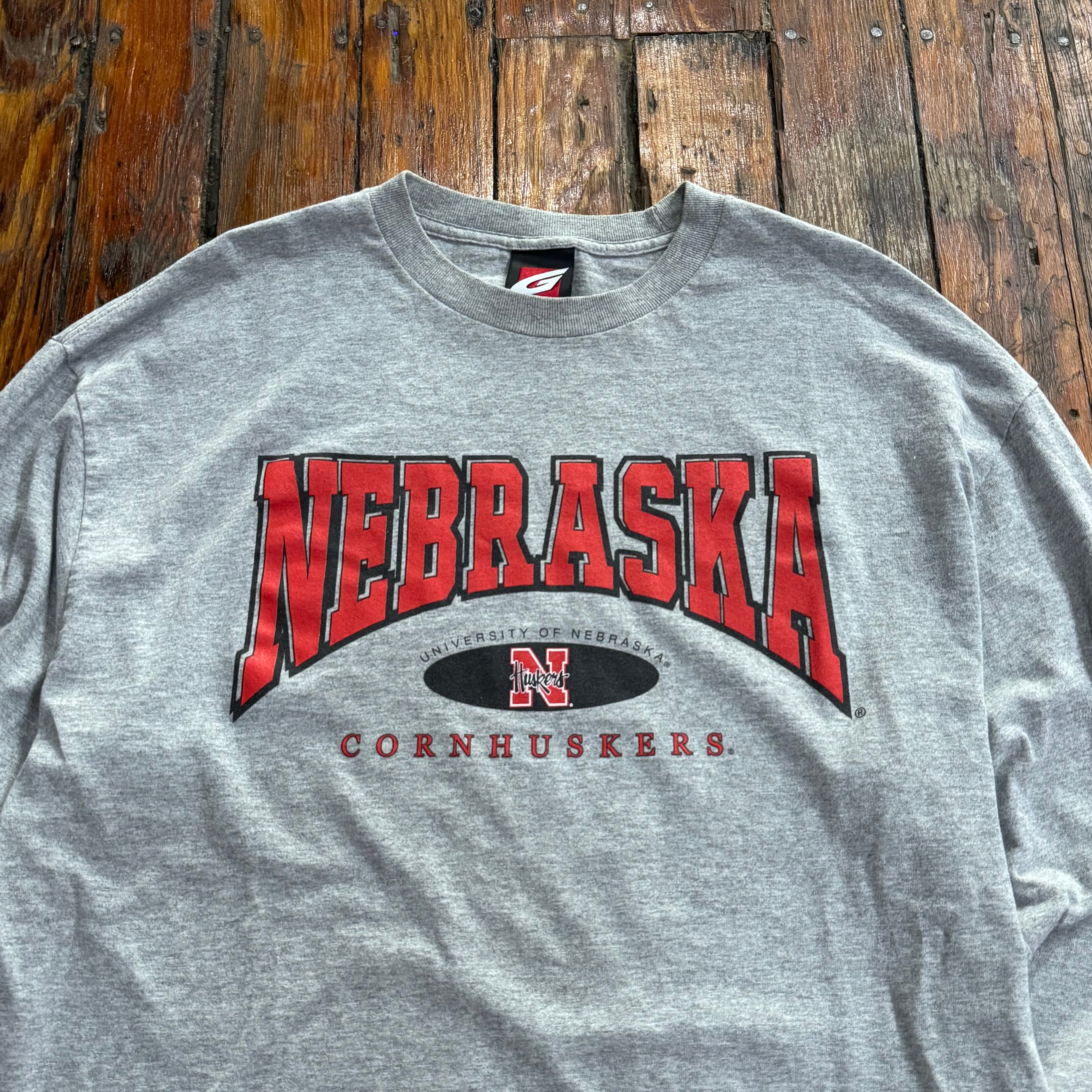 Vintage Nebraska Huskers Long Sleeve T-shirt Sz XL