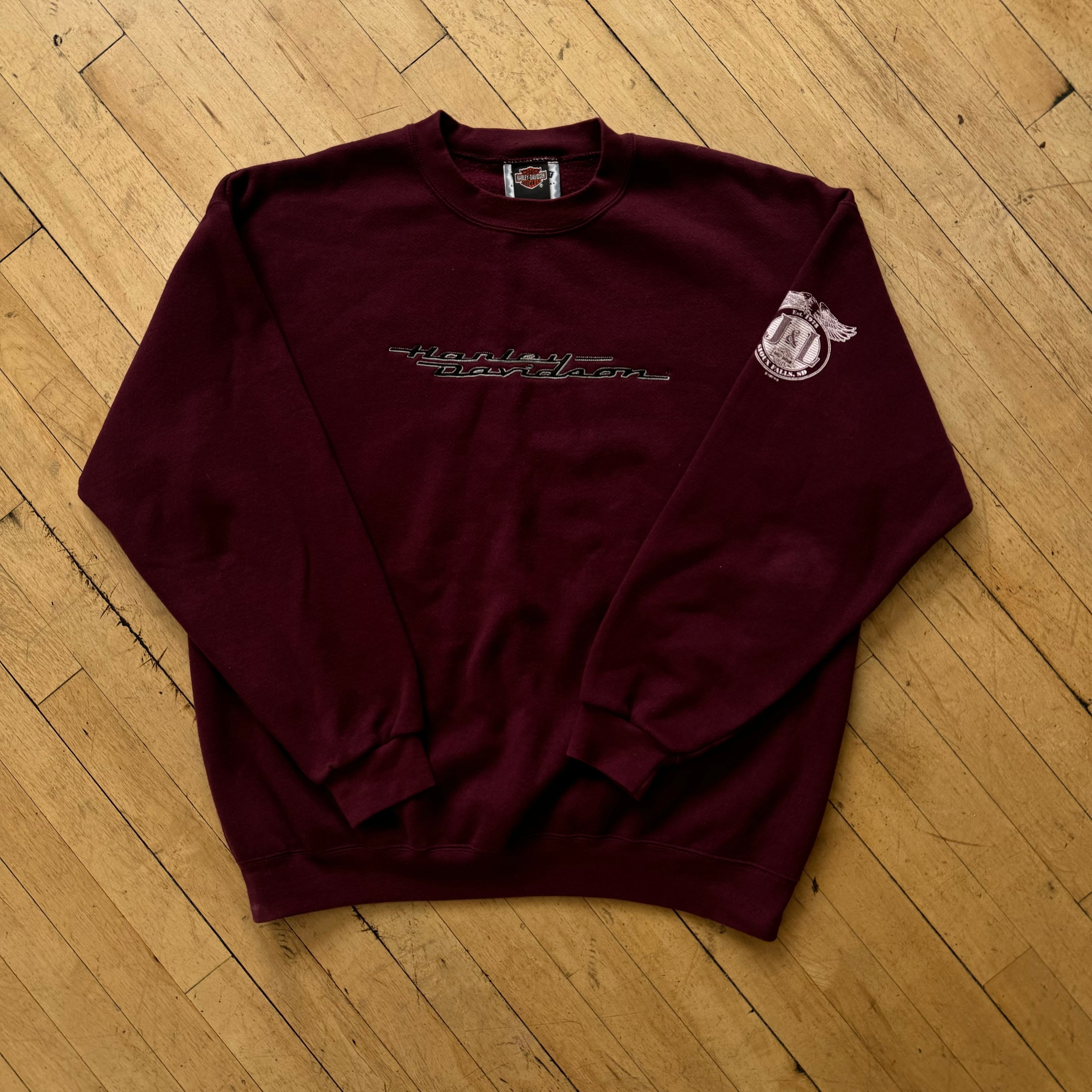 Vintage Harley Davidson Sioux Falls CrewNeck Sz XXL