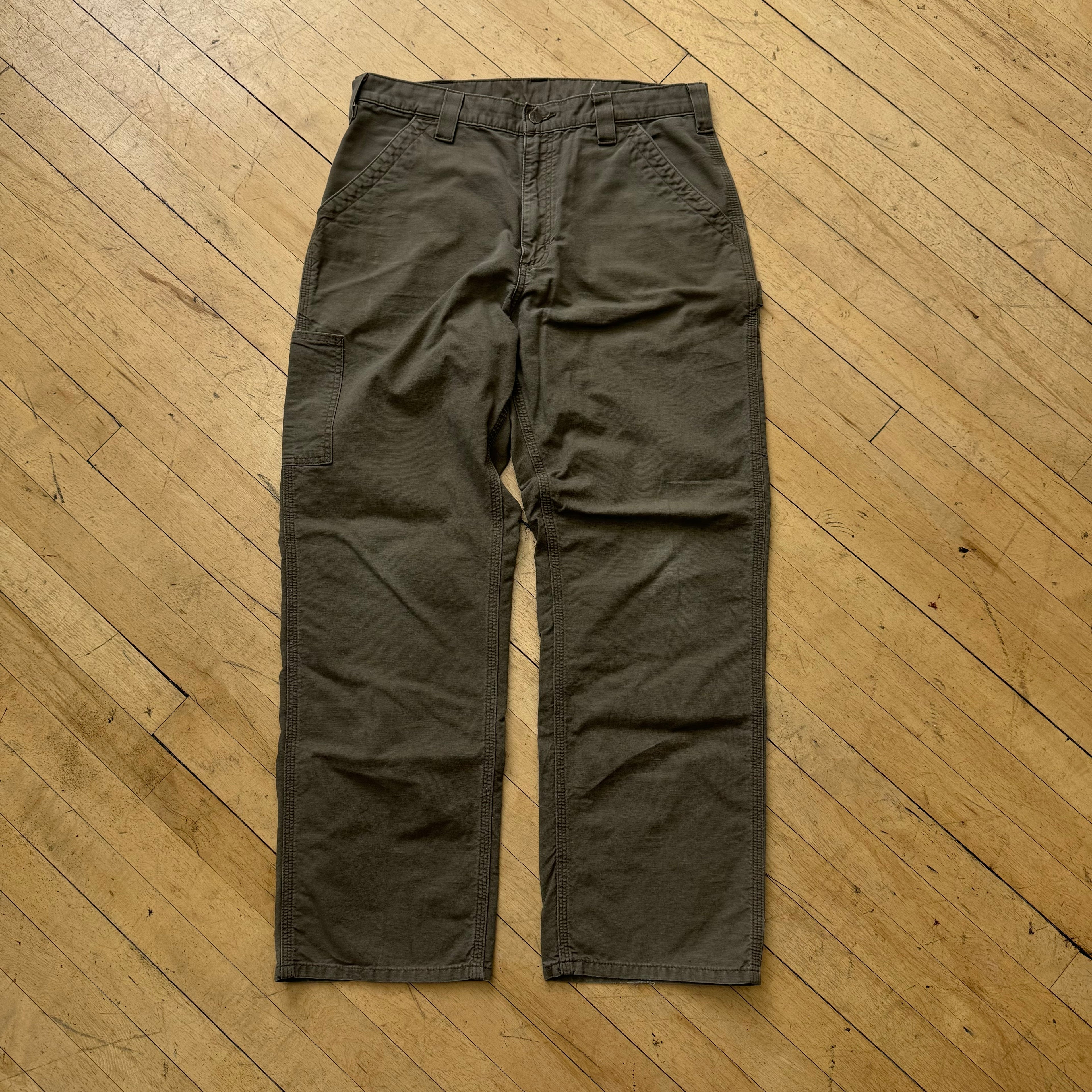 Vintage Carhartt Cargo Khaki Pants Sz 34x32
