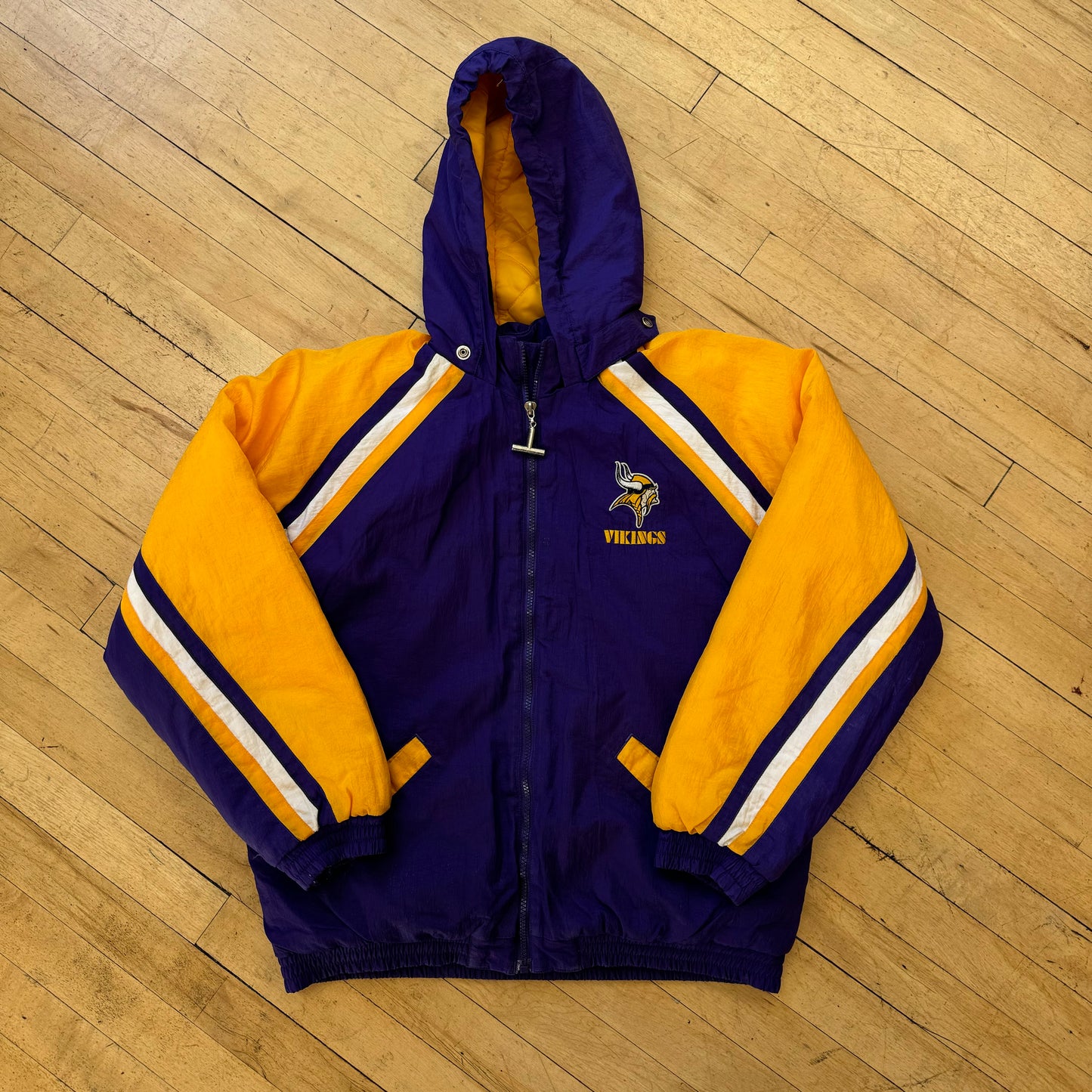 Vintage Minnesota Vikings Puffer Jacket Sz S