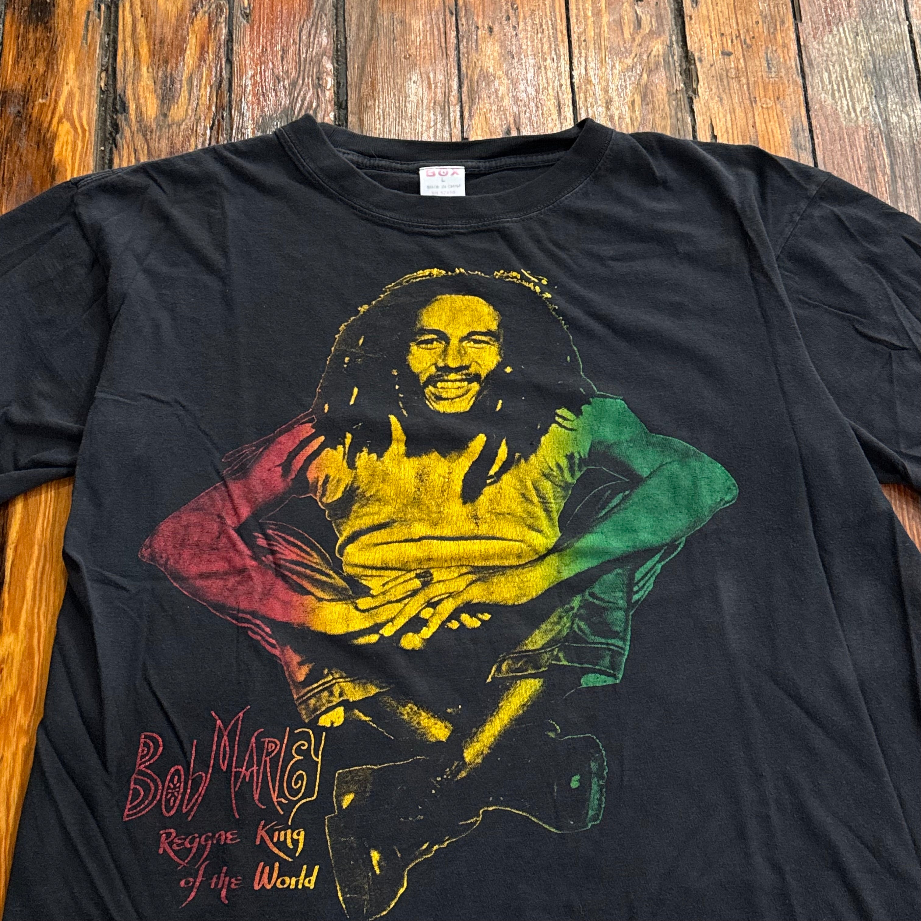 Vintage Bob Marley King of Reggie T-shirt Sz L