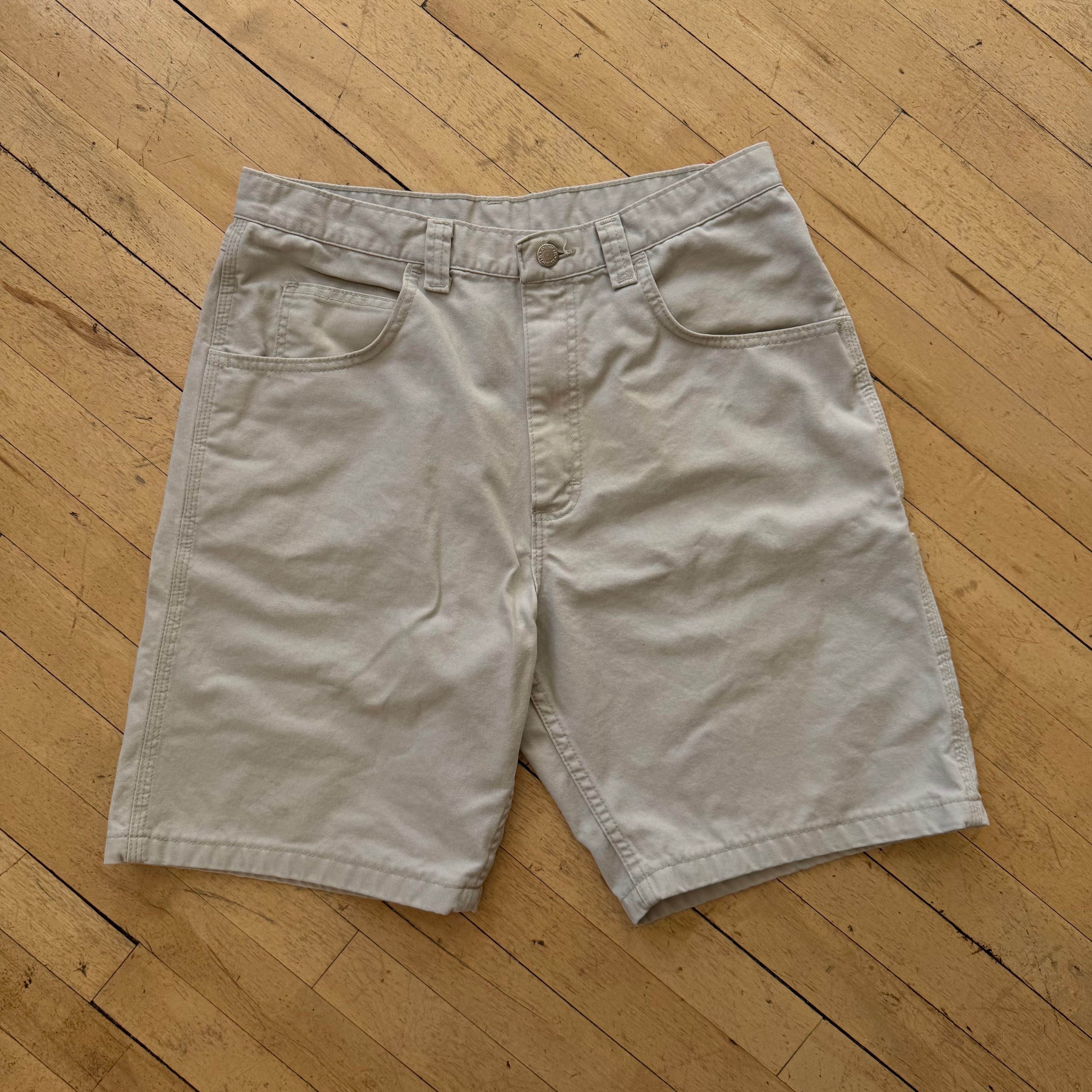 Vintage Wrangler Cream Khaki Shorts Sz 33