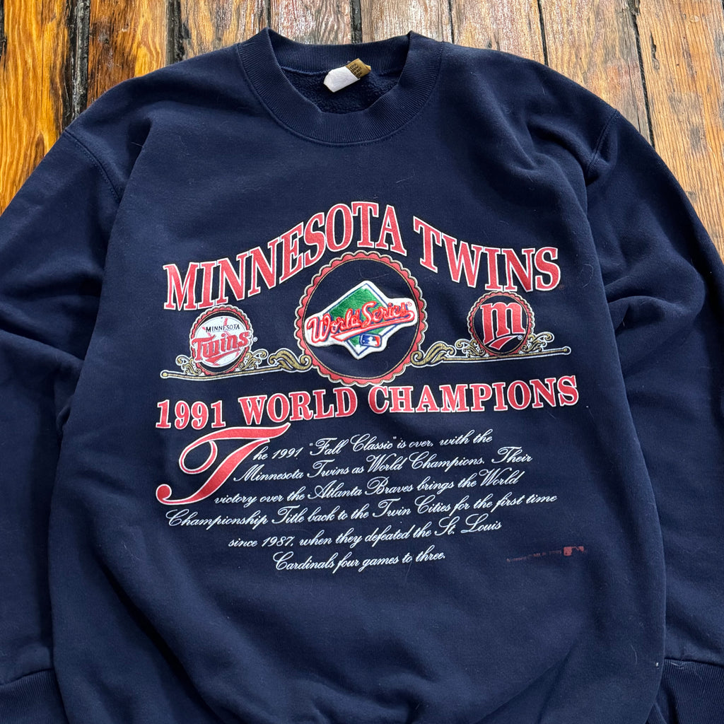 Vintage Minnesota Twins 91’ World Series Crewneck Sz M