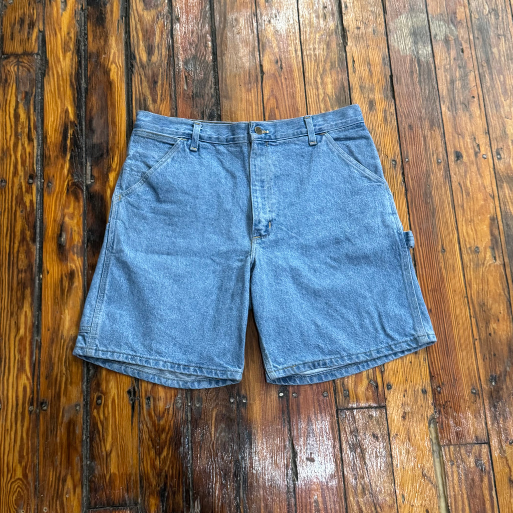 Vintage Carhartt Light Wash Denim Jean shorts Sz 36