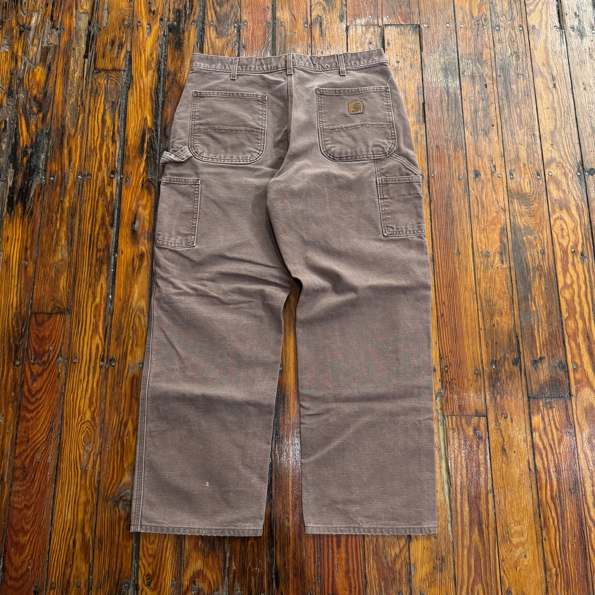 Vintage Faded Brown Carhartt Denim Jeans Sz 36