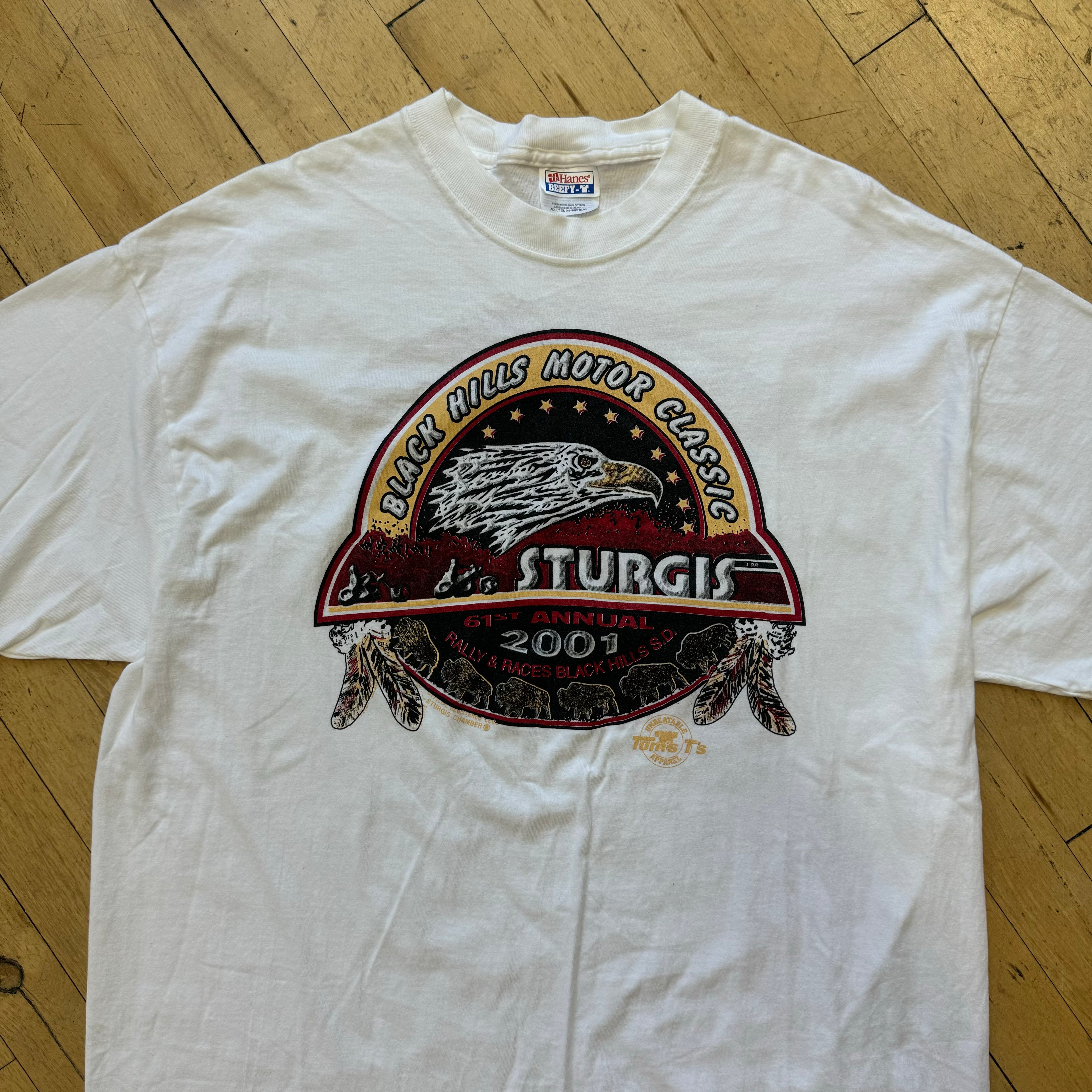 Vintage Black Hills Sturgis Rally T-shirt Sz XL