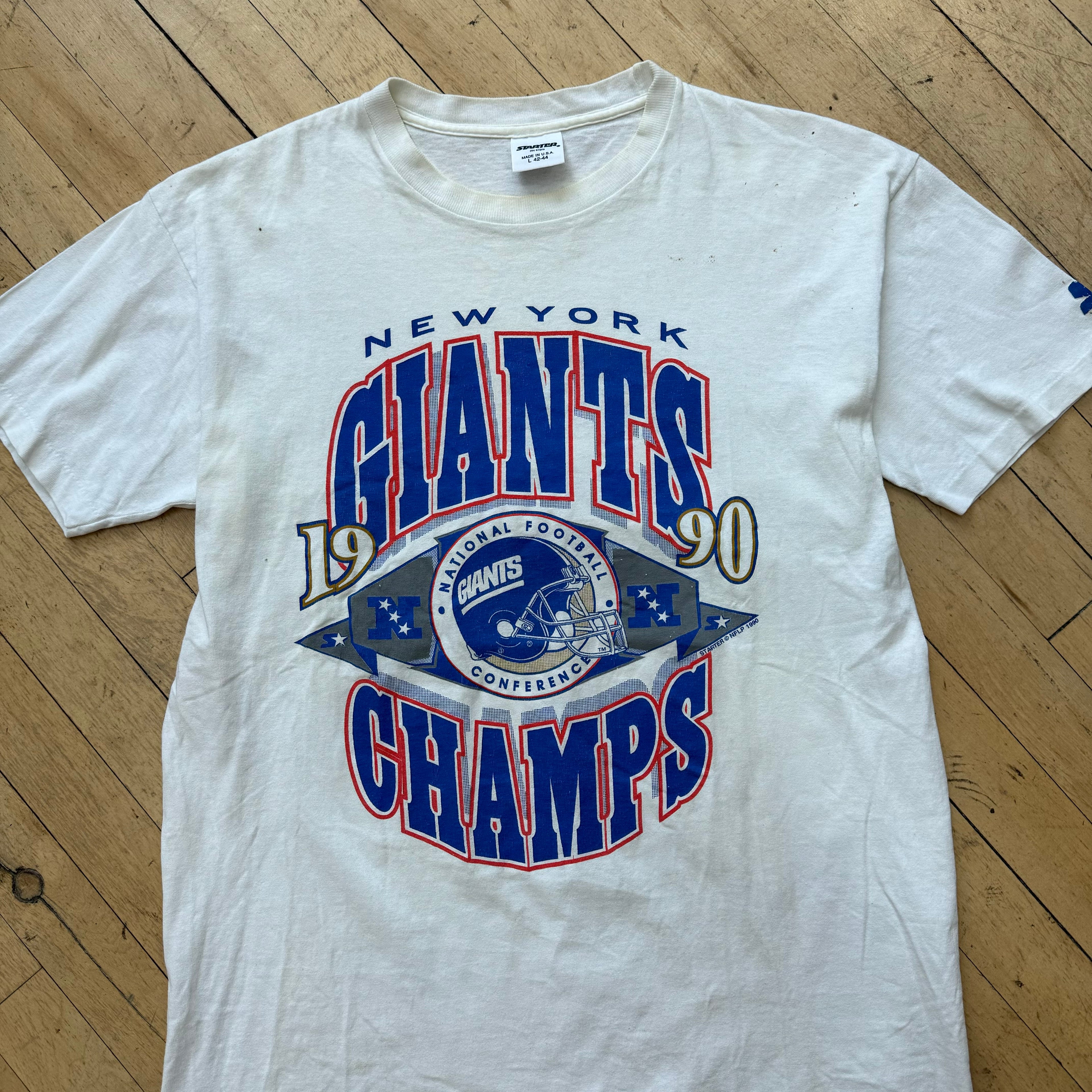 Vintage Starter New York Giants Champs T-shirt Sz M