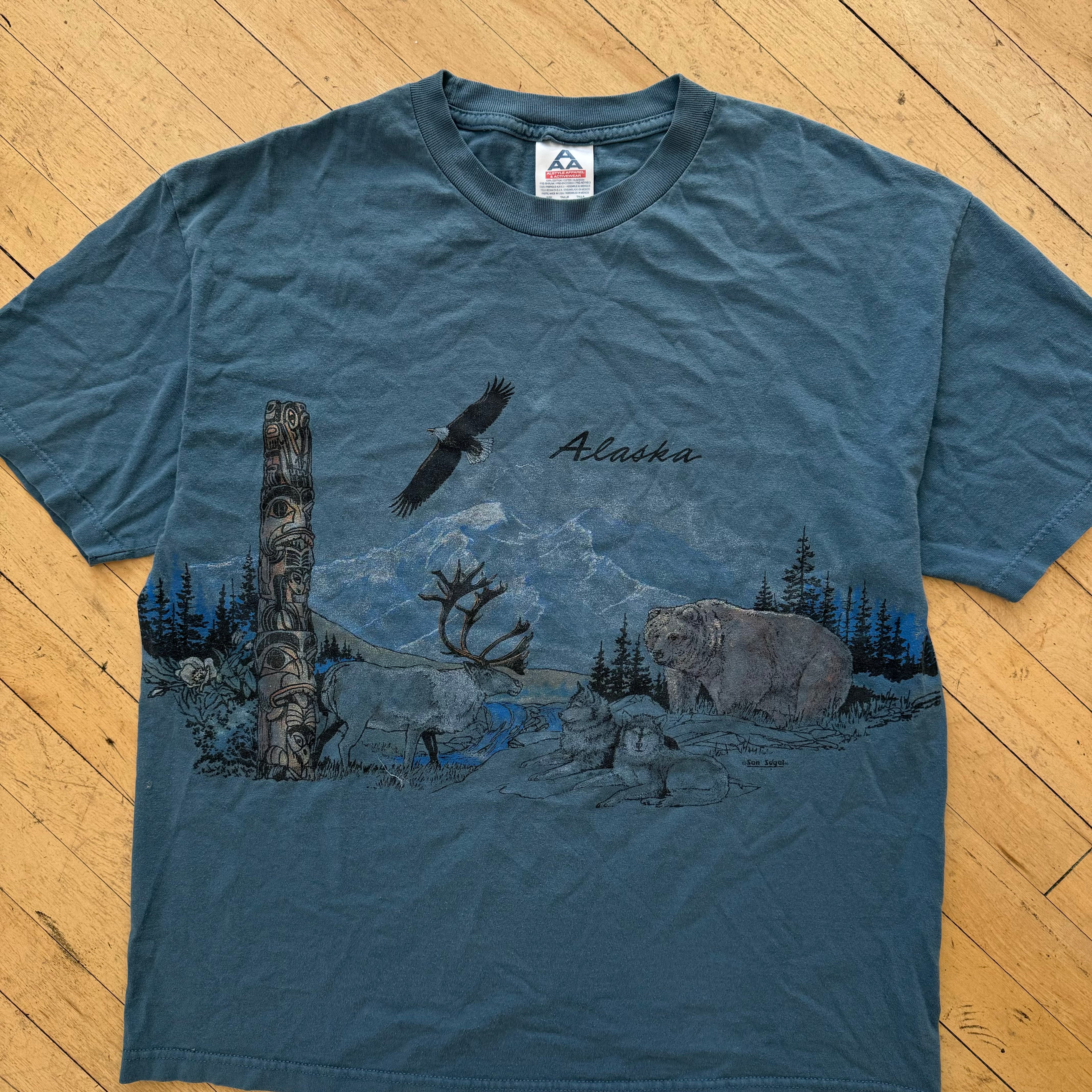 Vintage Alaska Nature T-shirt Sz XL