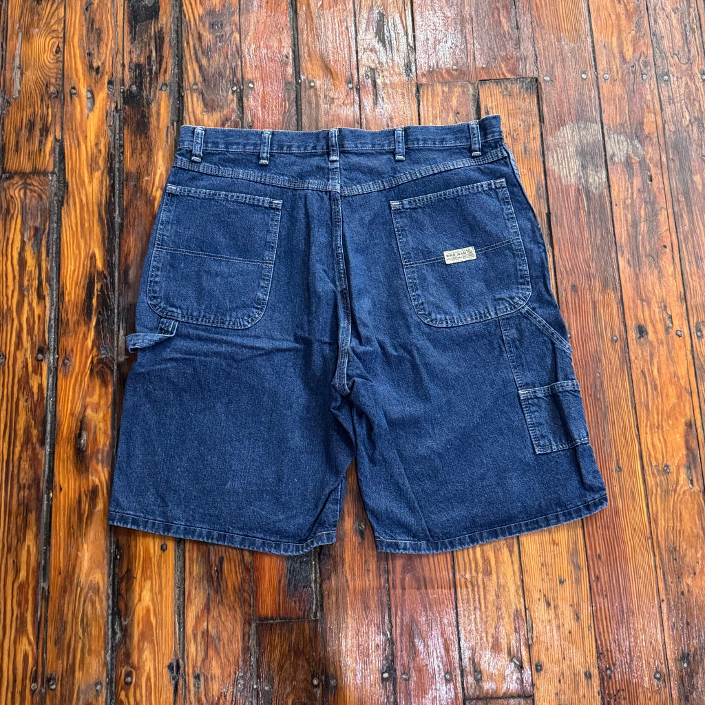 Vintage Dark Wash Wrangler Carpenter Jean Shorts Sz 36