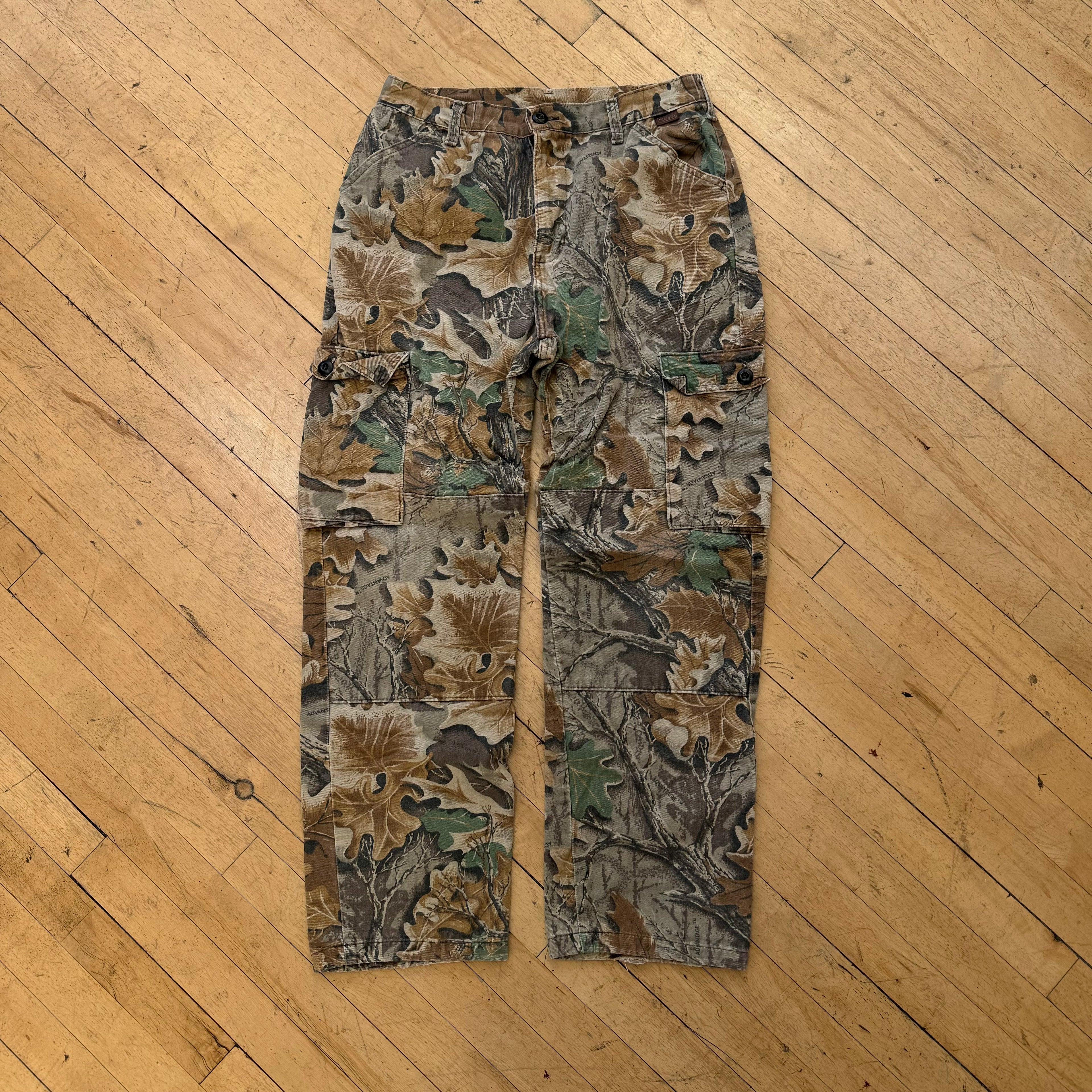 Vintage Camo Khaki Double Knee Pants Sz 34