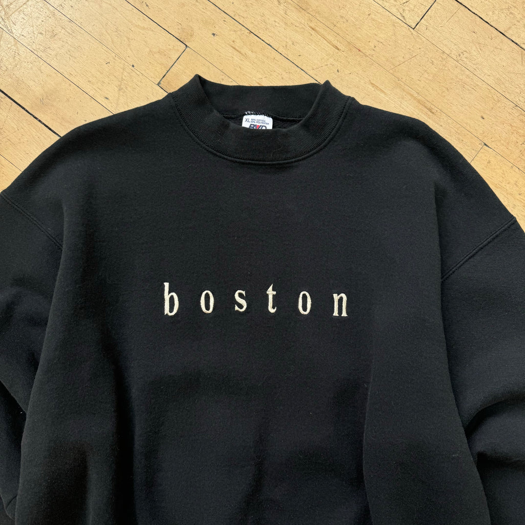 Vintage Boston SpellOut CrewNeck Sz XL