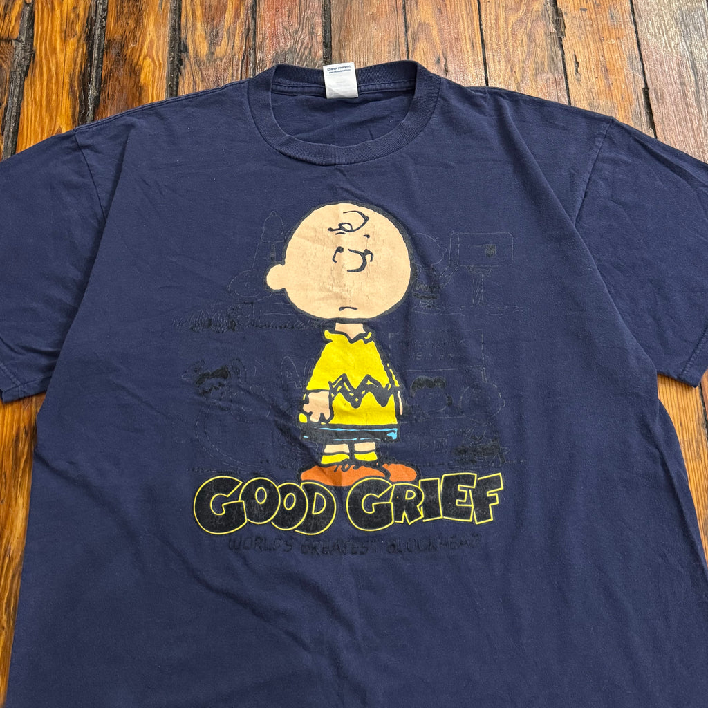 Vintage Charlie Brown Good Grief T-shirt Sz XL