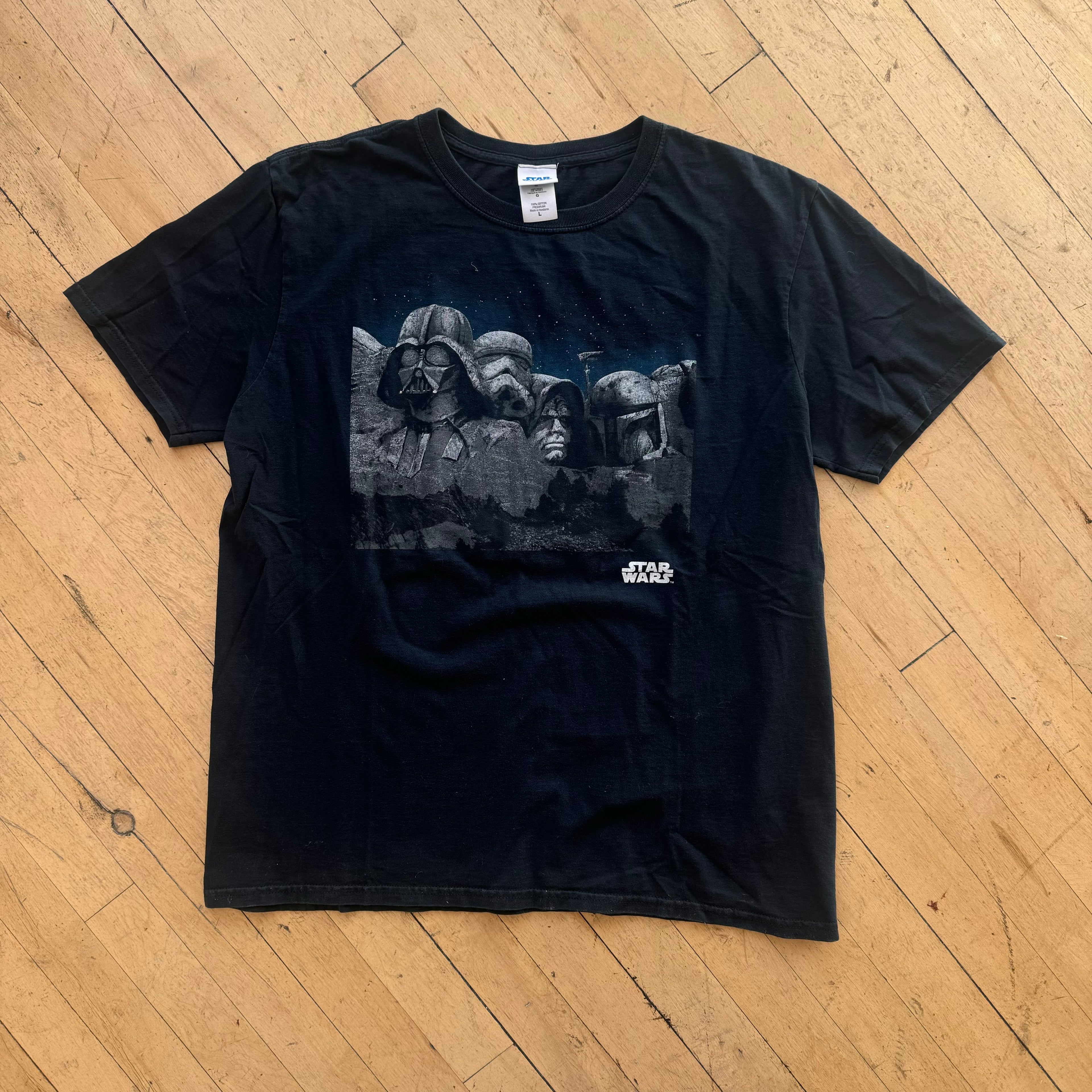 Y2K StarWars Faces T-shirt Sz L