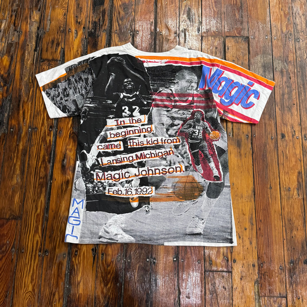 Vintage Magic Johnson AOP T-shirt Sz L