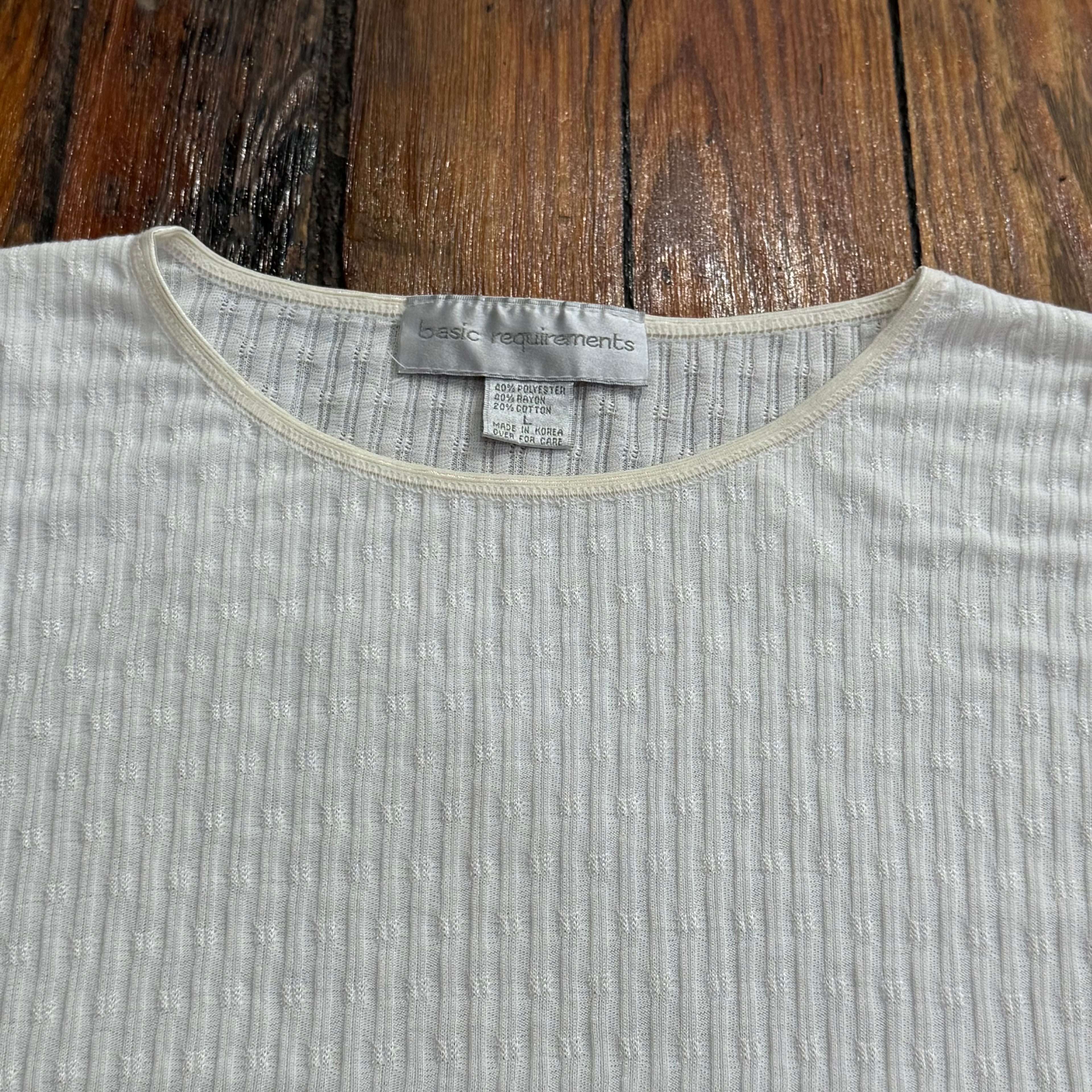 Vintage Basic Requirements T-shirt Sz L