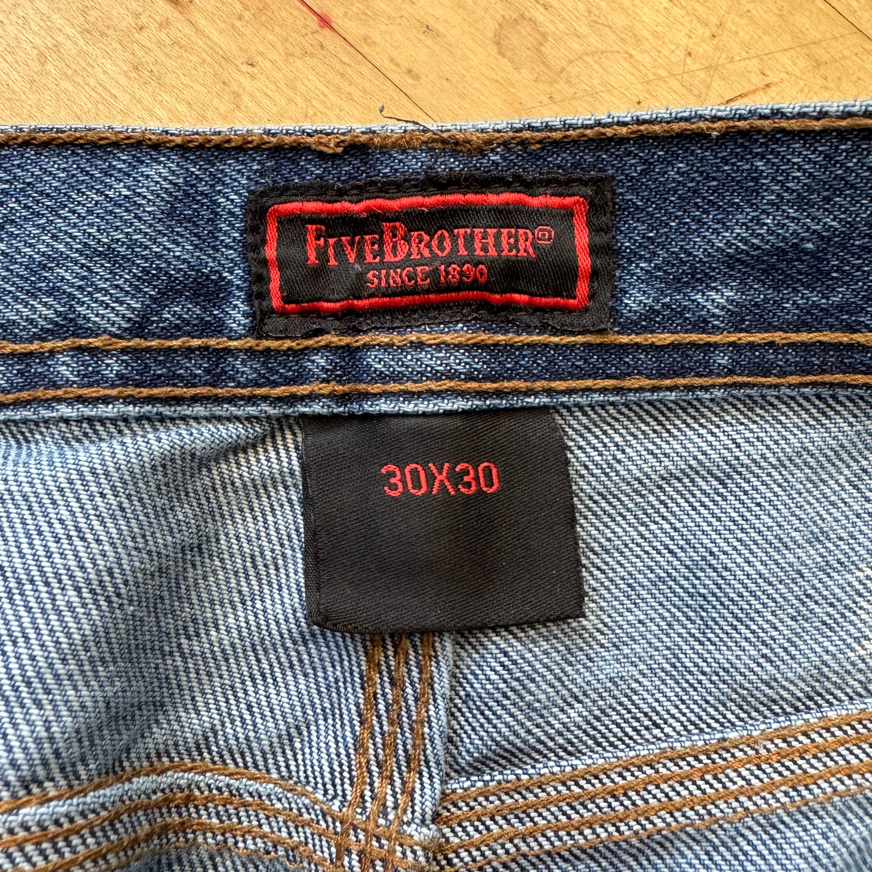 Vintage Five Brothers Denim Jeans Sz 30x30