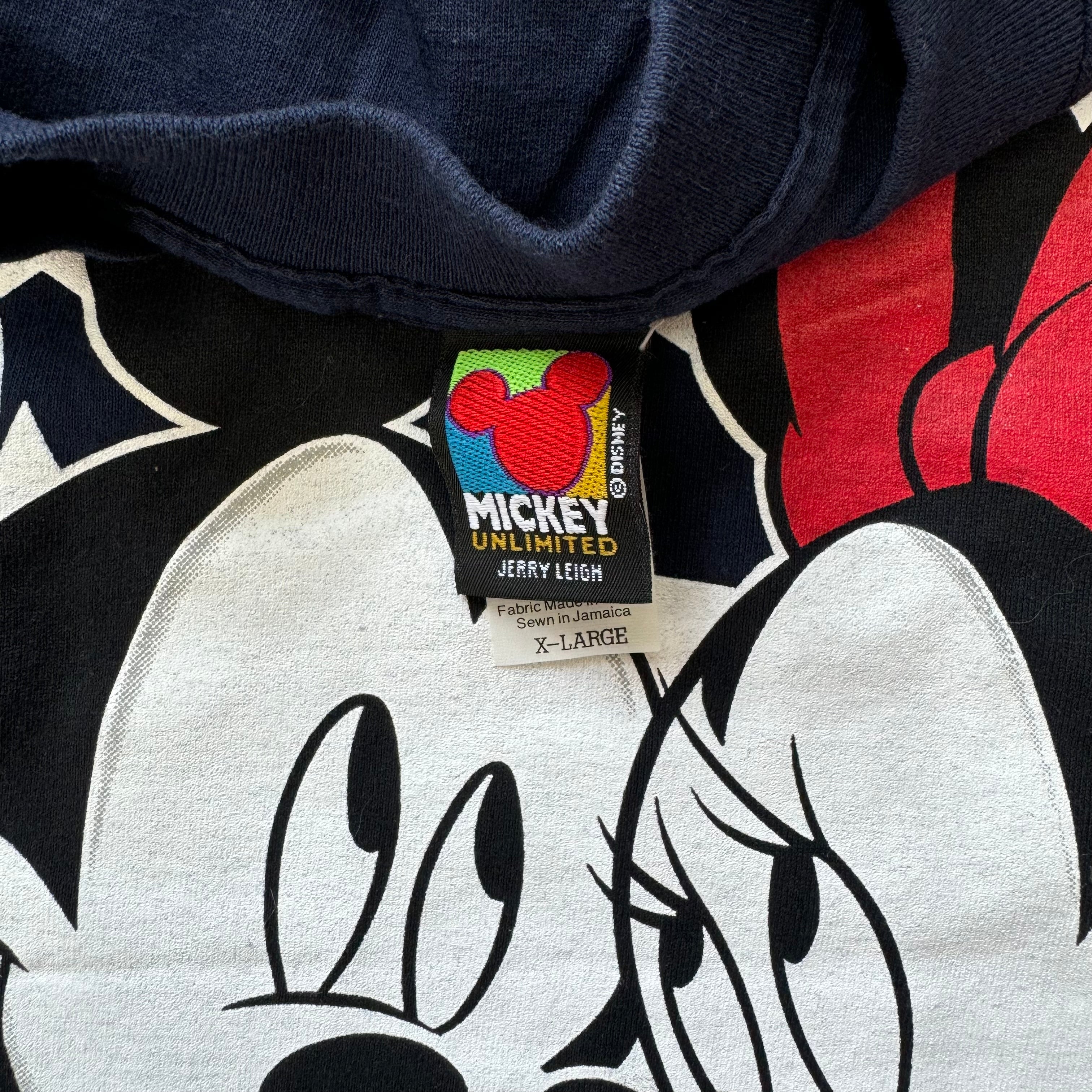 Vintage Mickey & Minnie Mouse T-shirt Sz XL