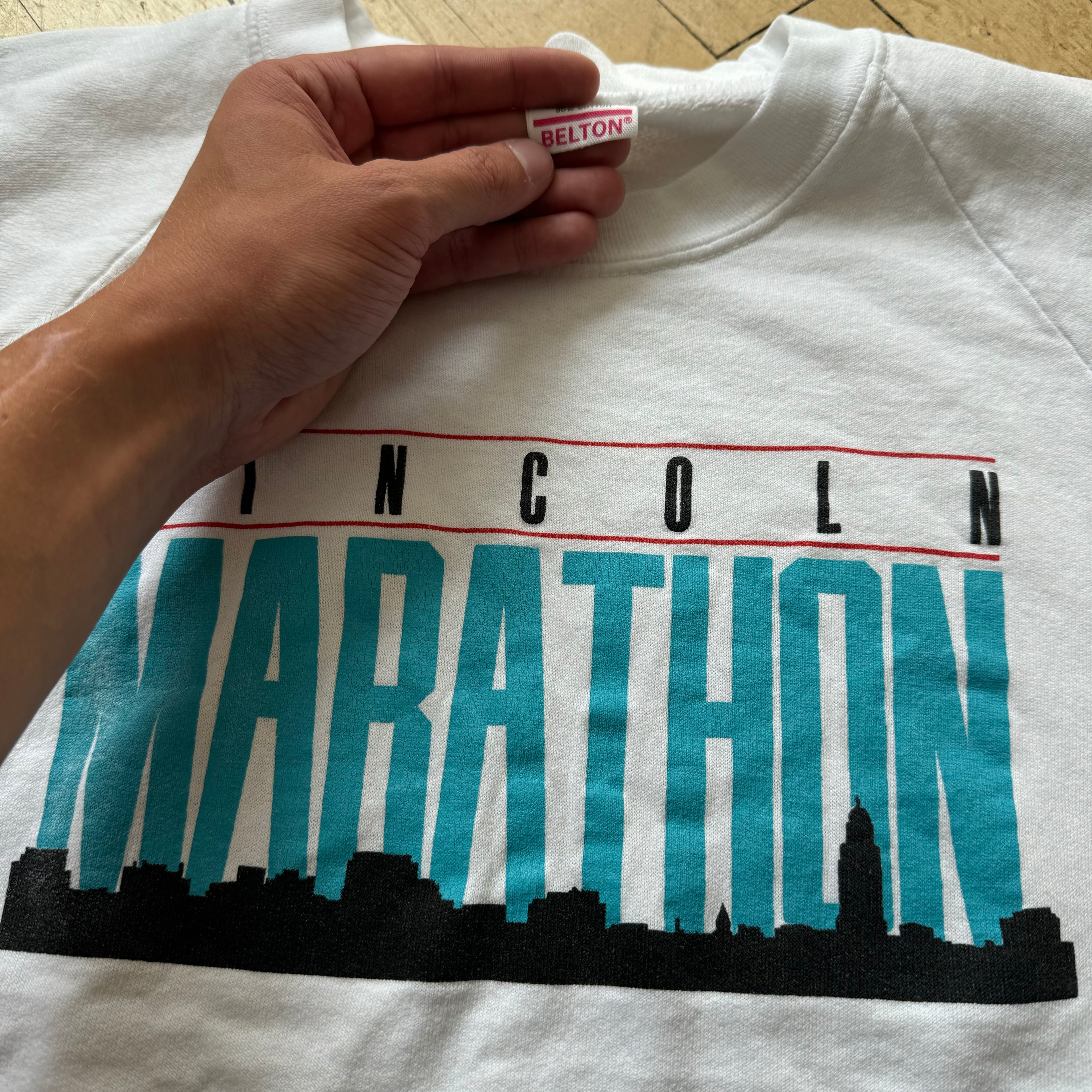 Vintage Lincoln Marathon Crewneck Sz M