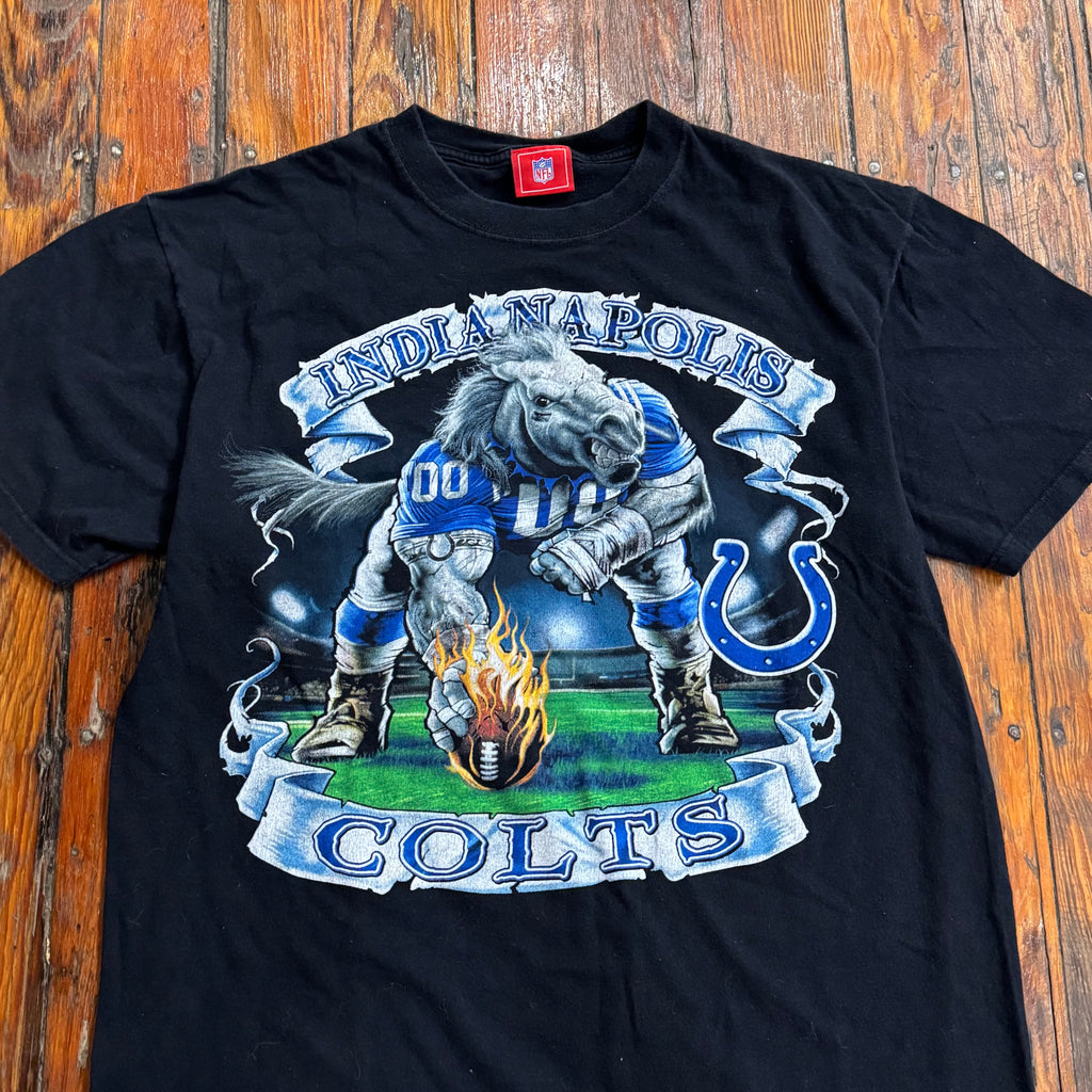 Vintage Indianapolis Colts Mascot T-shirt Sz XL