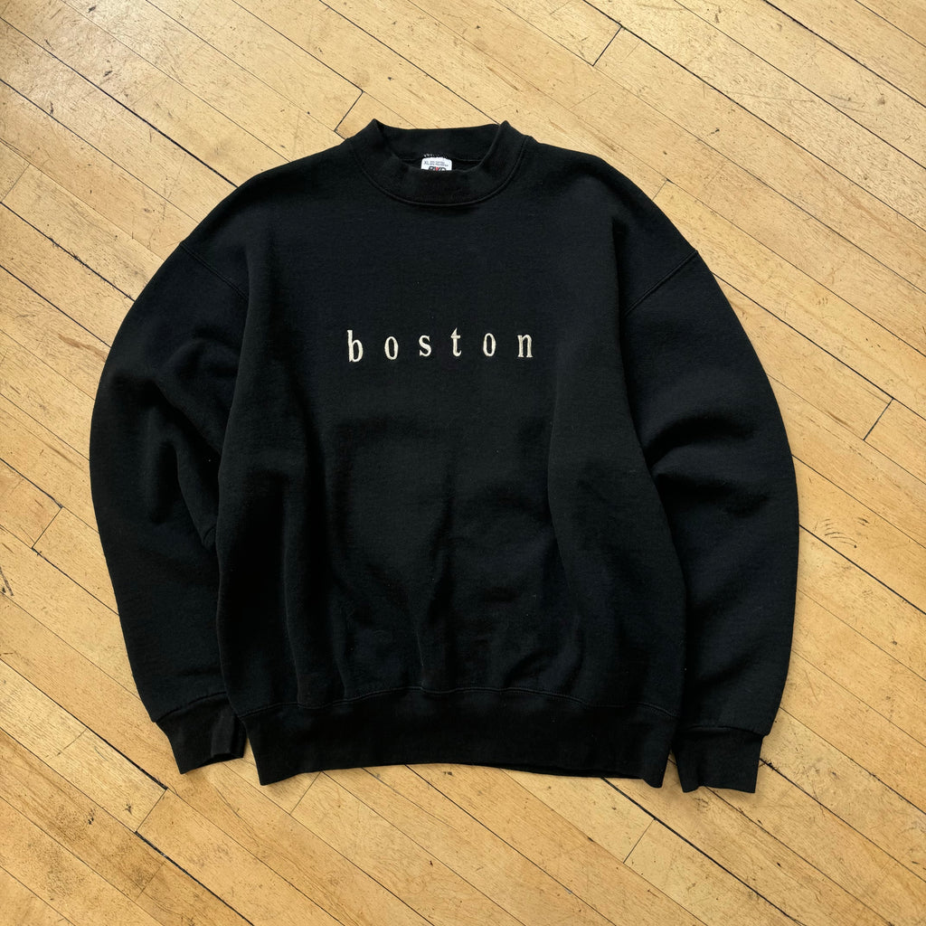 Vintage Boston SpellOut CrewNeck Sz XL