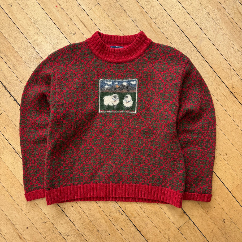 Vintage WoolRich Knit Sheep Sweater Sz L