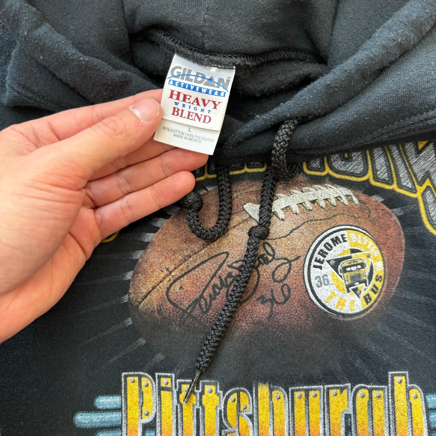 Y2K Pittsburgh Steelers Champions Hoodie Sz L