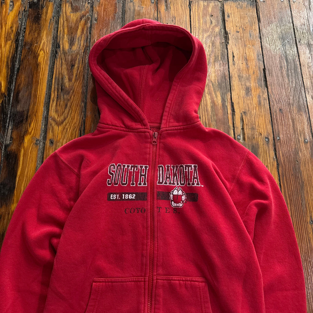 Vintage South Dakota University Zip-Up Hoodie Sz S