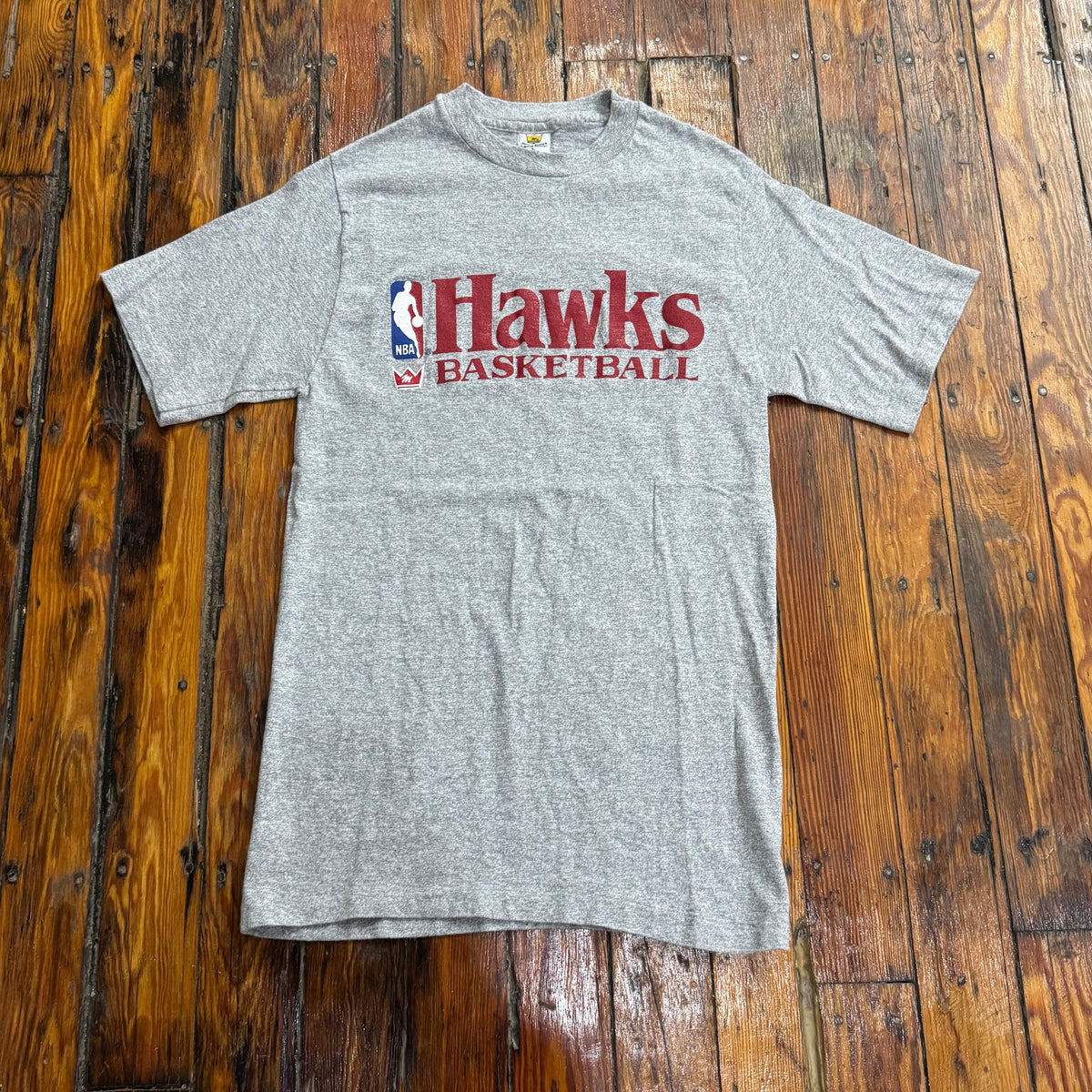Vintage Hawks Basketball NBA T-shirt Sz L