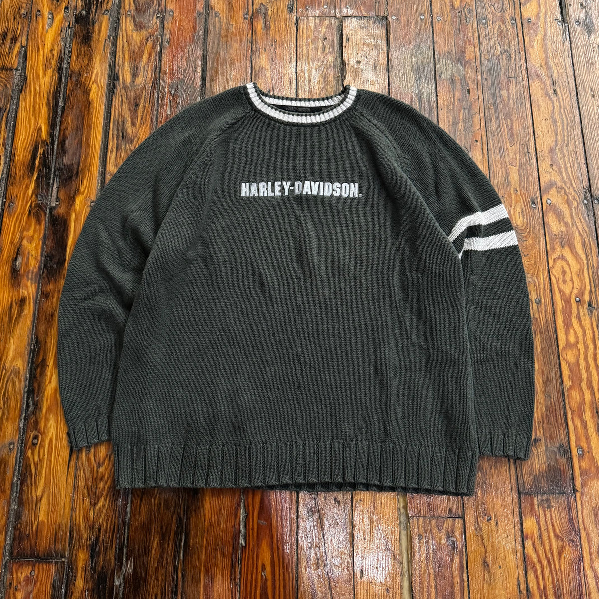 Vintage Harley Davidson Knit Sweater Sz XL