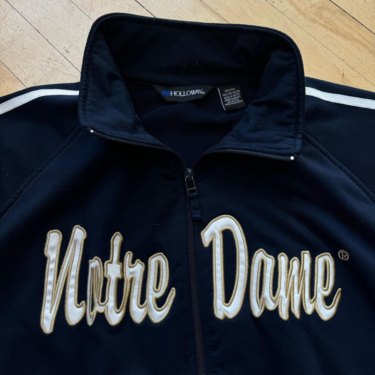 Vintage Notre Dame Zip Up Jacket Sz XXL