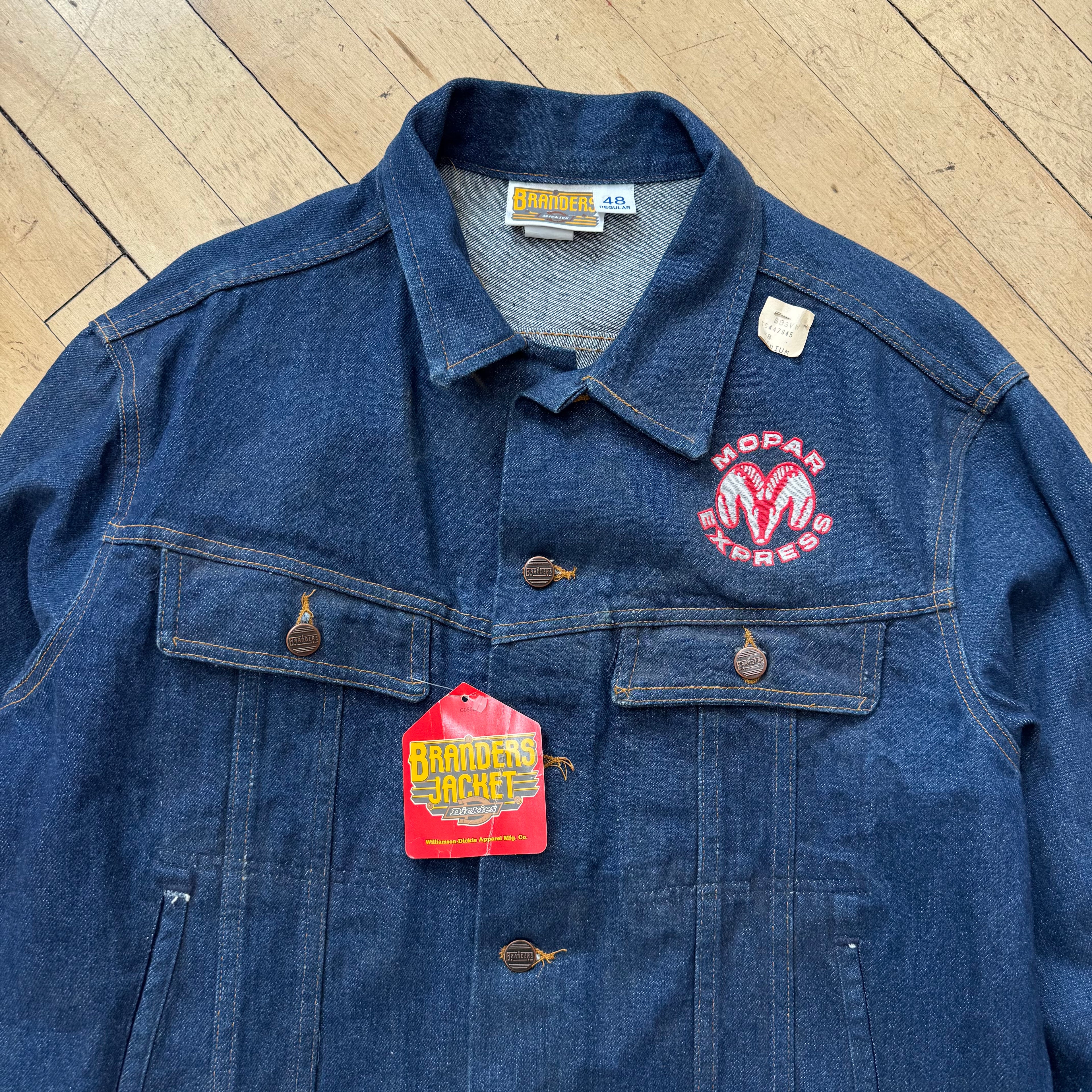 Vintage Mopar Express Dickies Denim Jacket Sz S/M