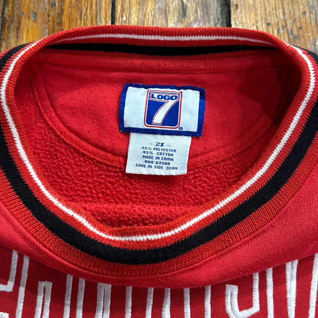 Vintage Nebraska Huskers Logo 7 Crewneck Sz XXL