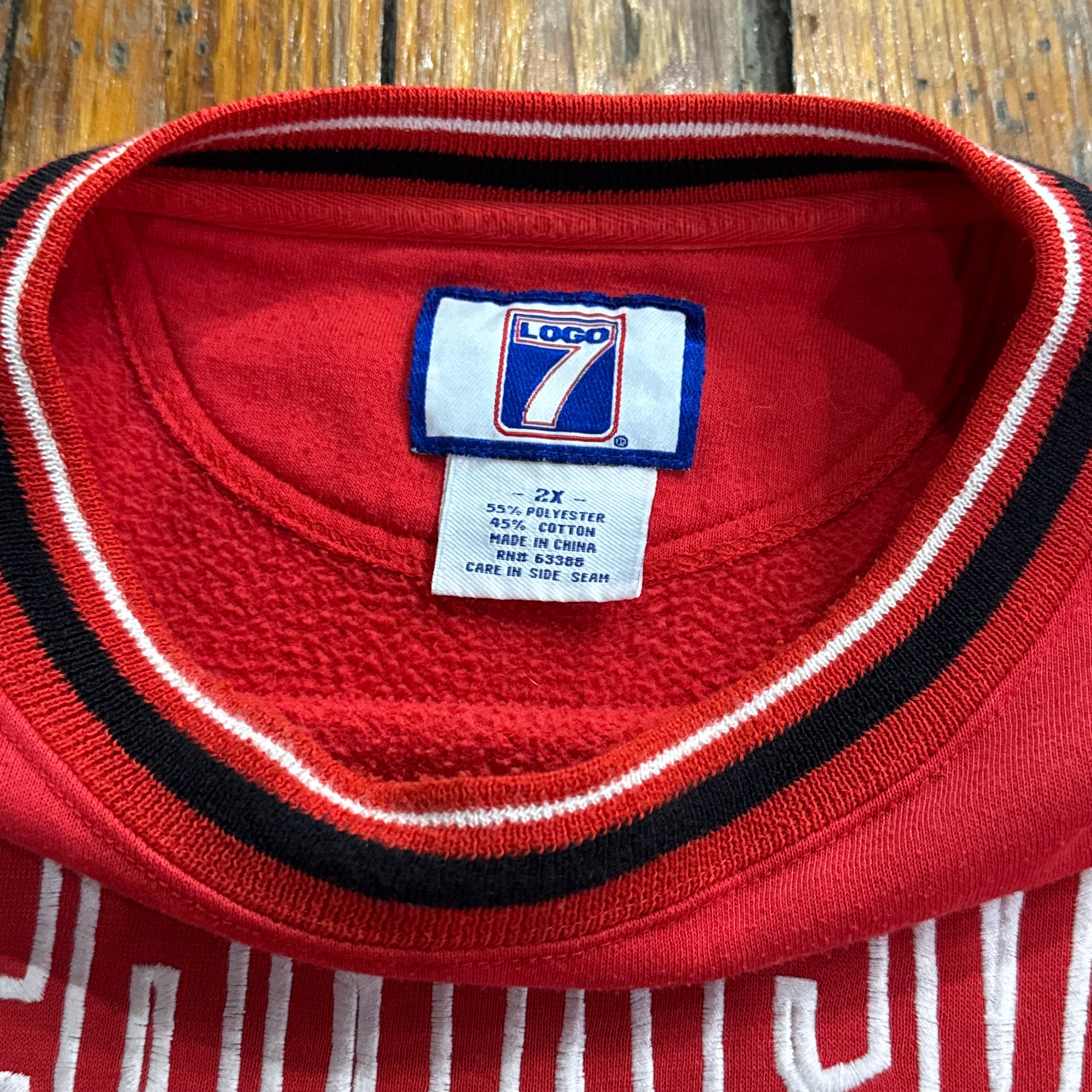 Vintage Nebraska Huskers Logo 7 Crewneck Sz XXL