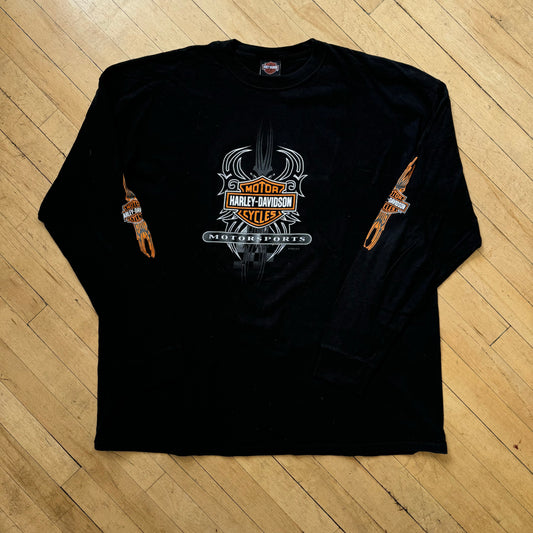 Vintage Harley Davidson Long Sleeve T-shirt Sz XXL