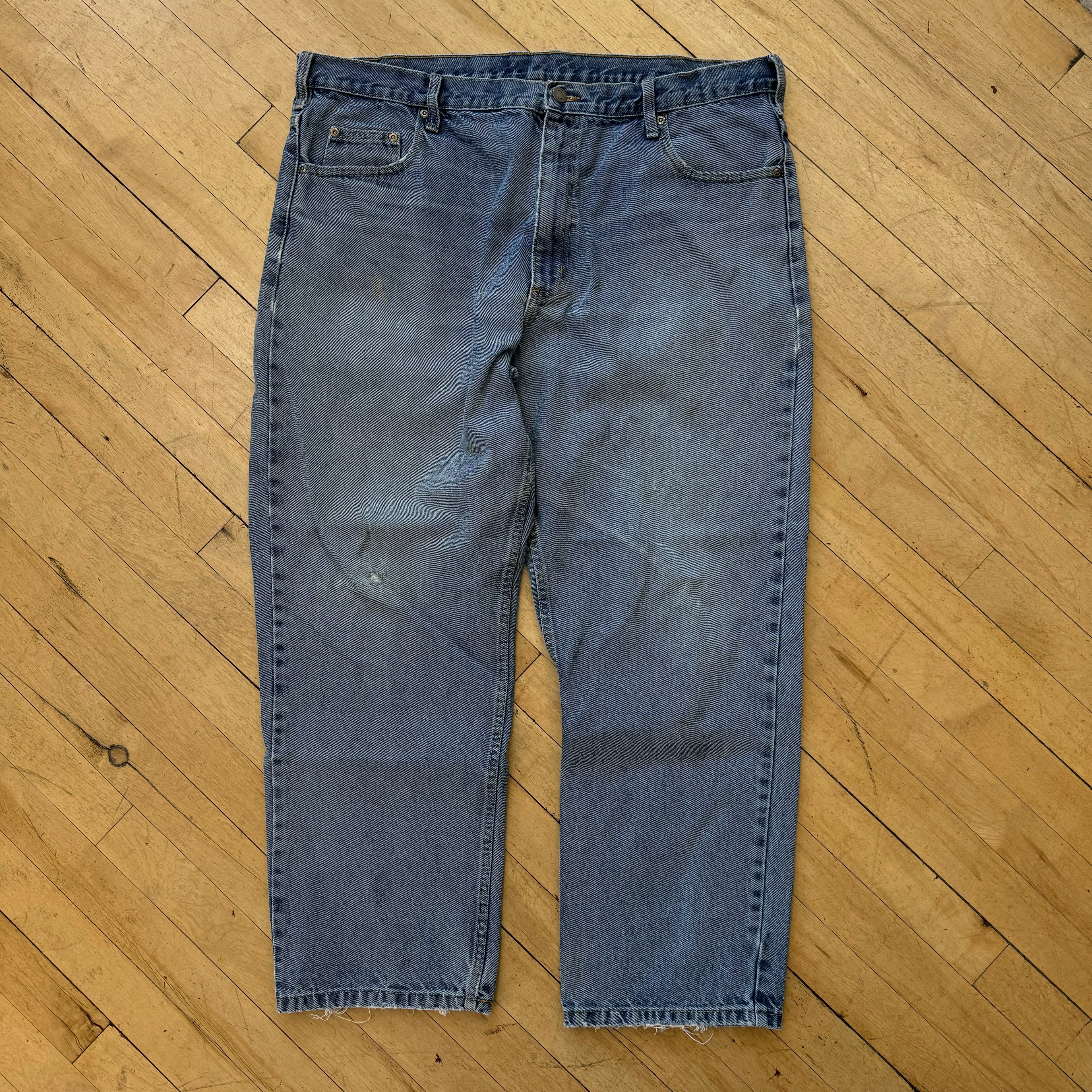 Vintage Light Wash Denim Jeans Sz 40x32