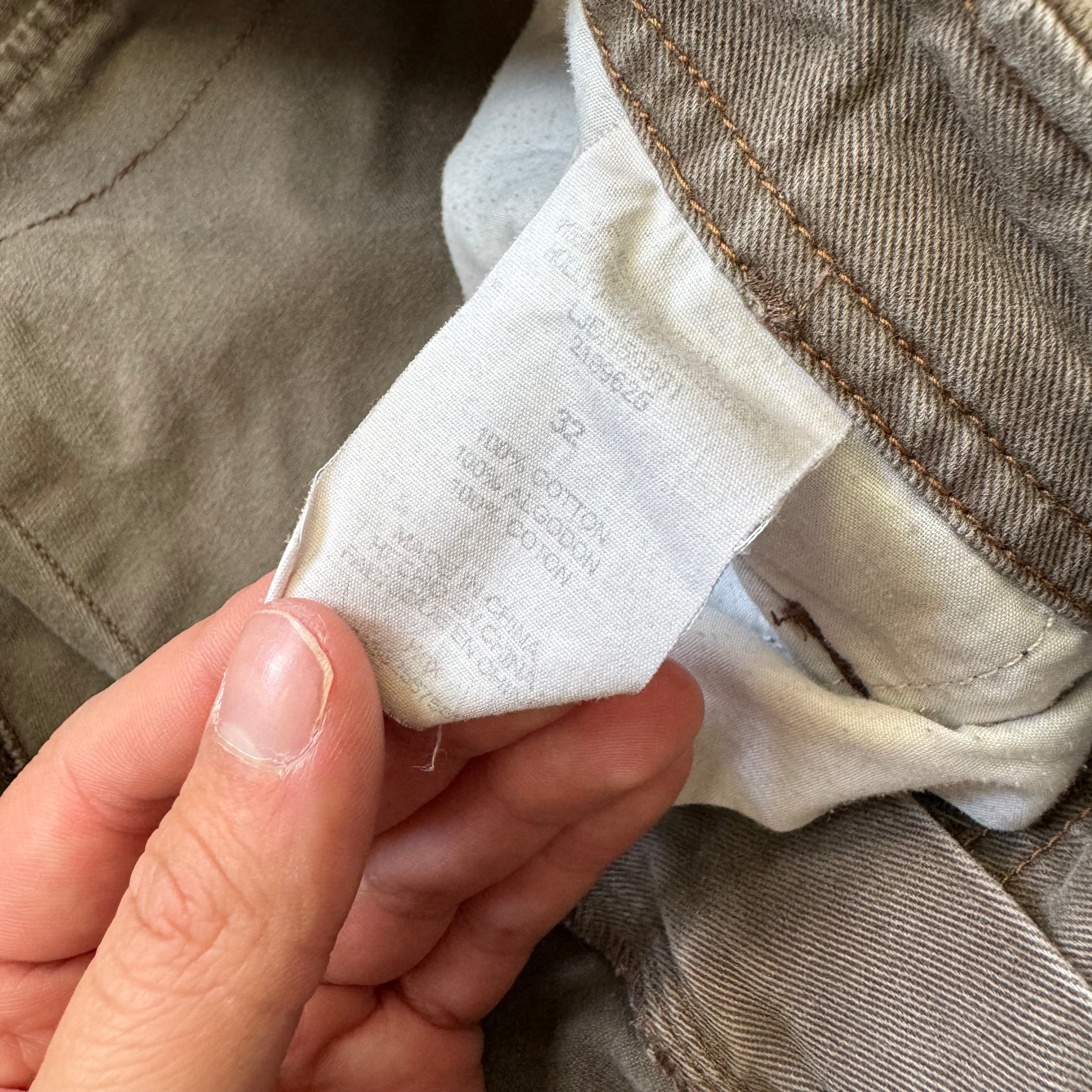 Vintage Lee Cargo Khaki Shorts Sz 32